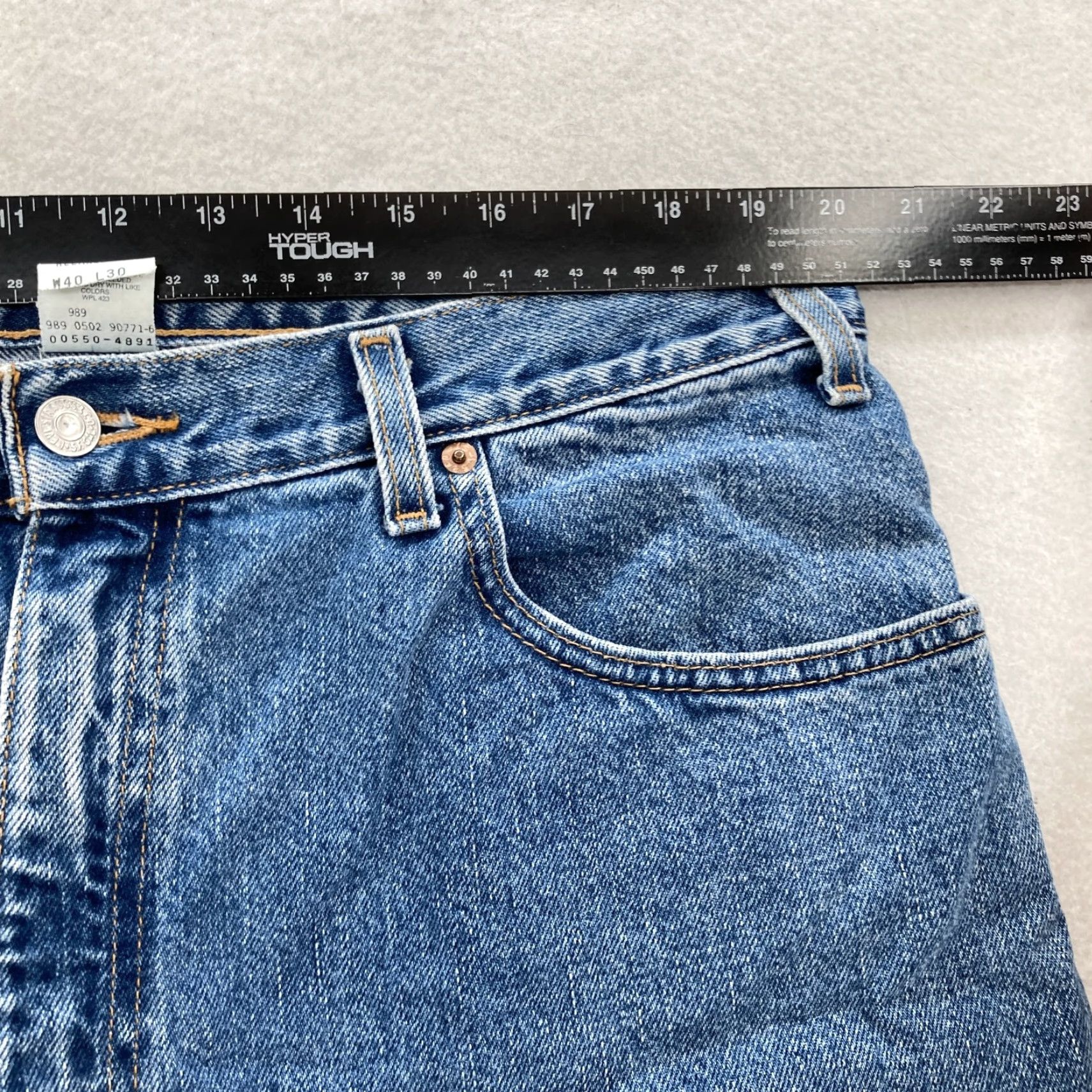 Levi's VINTAGE Levi's 550 Jeans Mens 40x30 Blue Relaxed Fit Tapered Leg Denim 2002 Y2K Size US 40 / EU 56 - 6 Thumbnail