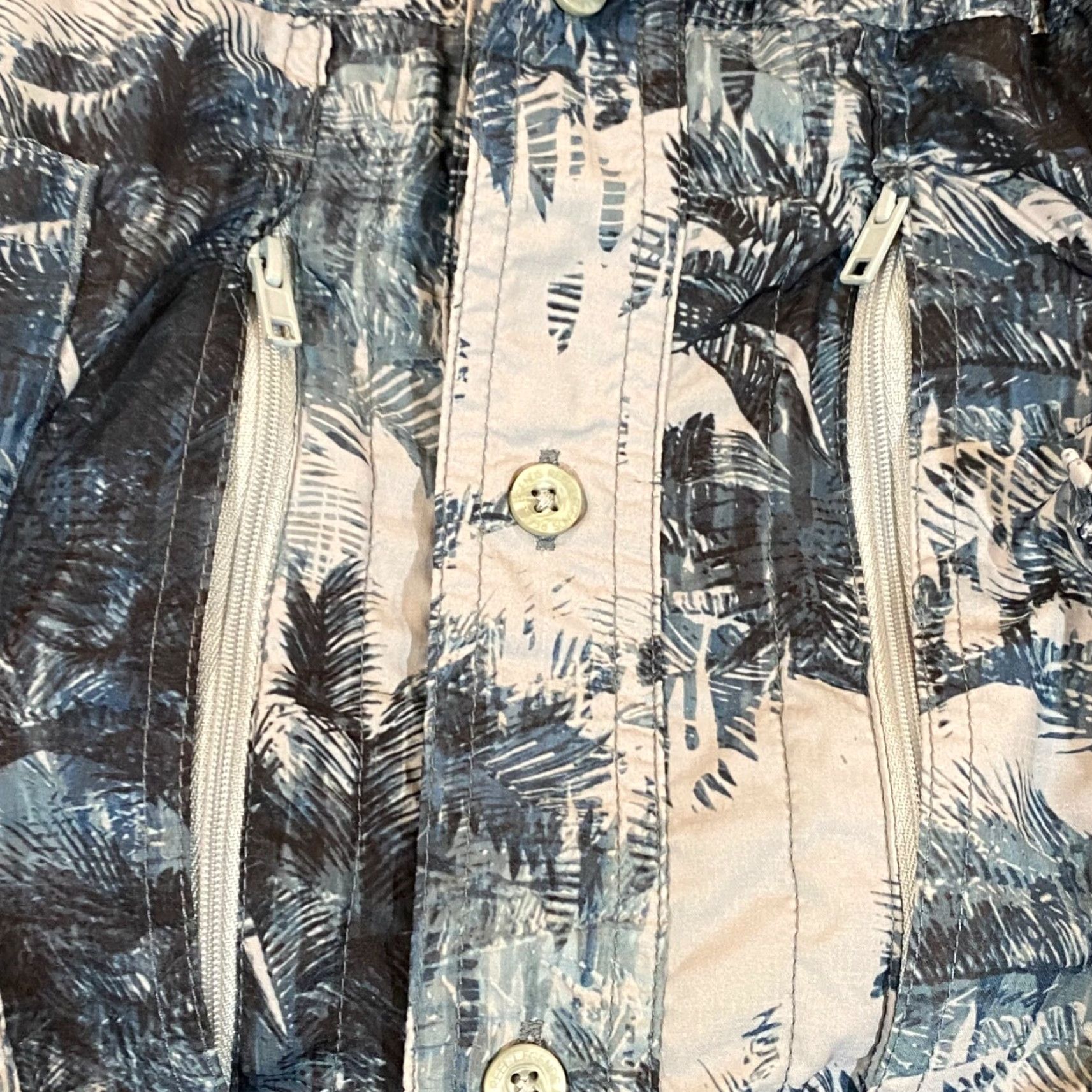 Vintage Reel Legends Saltwater Shirt Men Large Blue Pockets Button Up Fishing S/S Vented Size US L / EU 52-54 / 3 - 5 Thumbnail