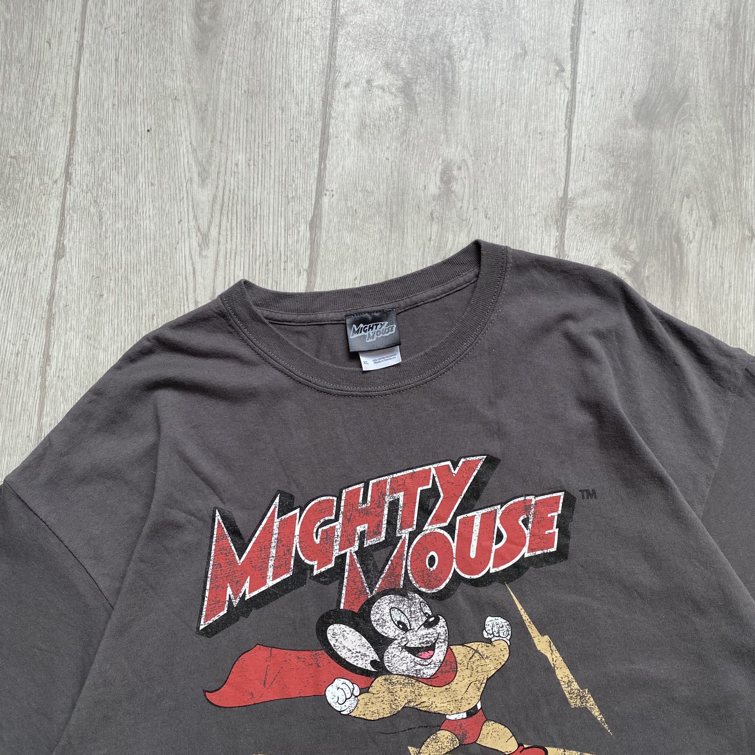 Disney Mighty Mouse Big Logo T-shirts vintage tee Size US XL / EU 56 / 4 - 3 Thumbnail