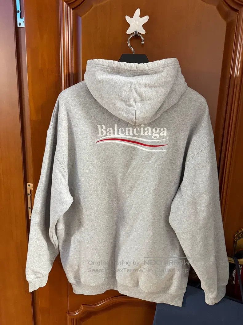 Balenciaga Balenciaga Grey Coke Embroidered Sweatshirt Size US M / EU 48-50 / 2 - 2 Thumbnail