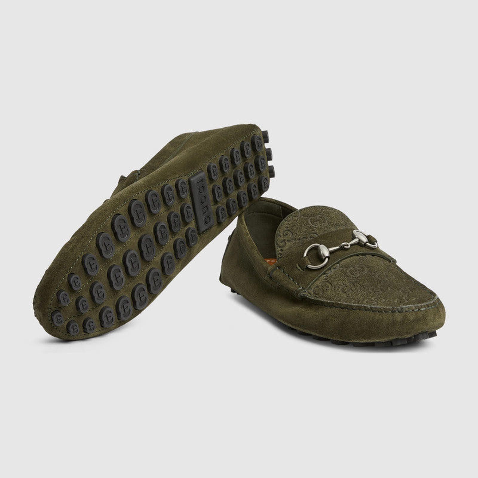 Gucci Gucci Horsebit GG Suede Drivers Size US 9 / EU 42 - 4 Thumbnail