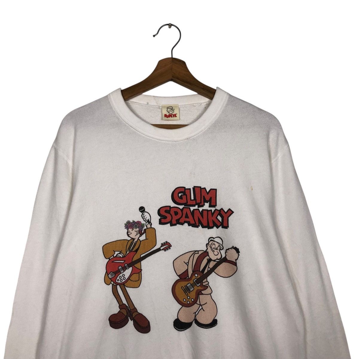 Cartoon Network 📌Vintage Sweatshirt Popeye Big Logo Design Size US M / EU 48-50 / 2 - 4 Thumbnail