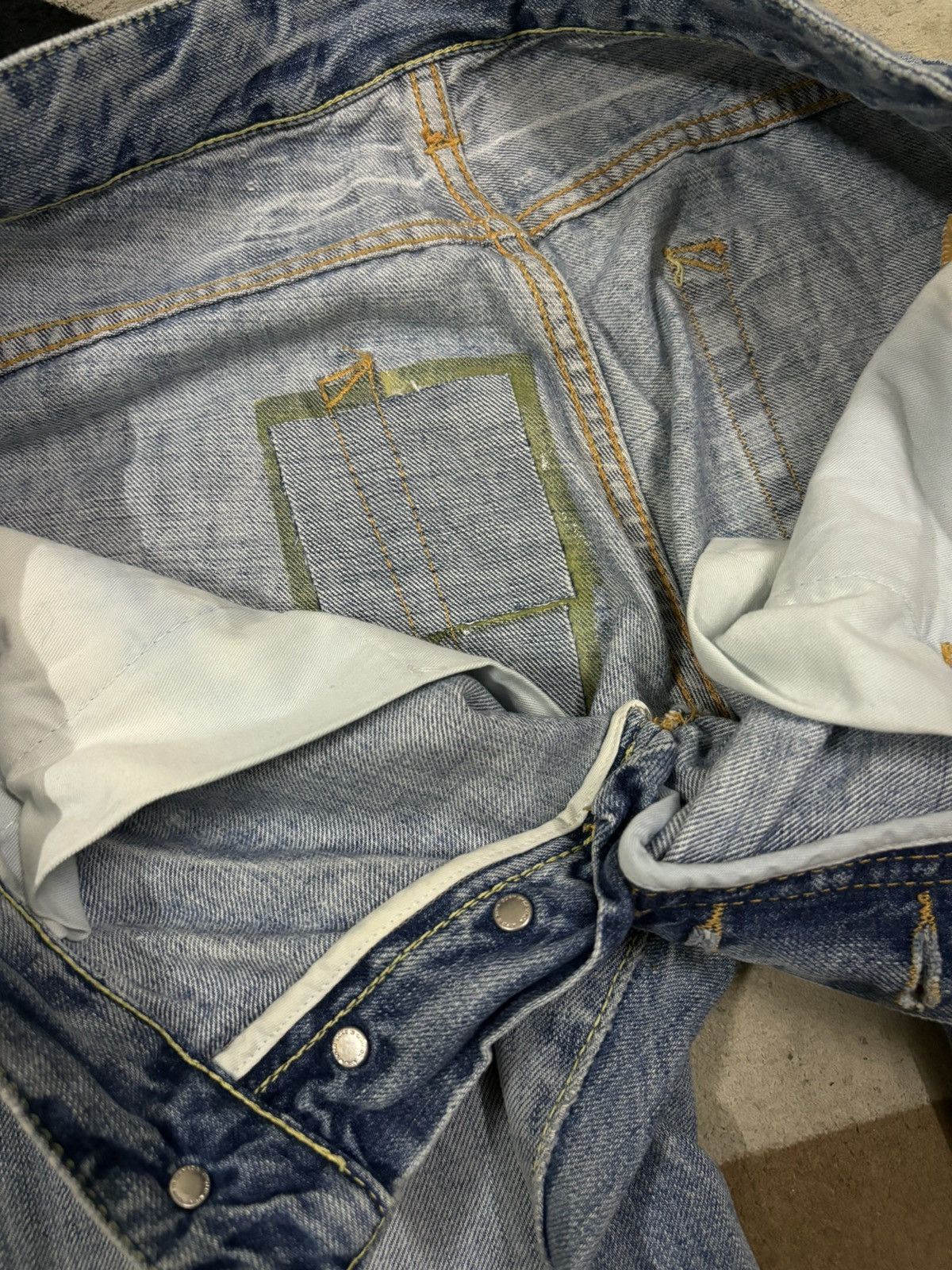 Dsquared2 Vintage Dsquared2 Sashiko Stitched Distressed Grunge Jeans Size US 31 - 20 Thumbnail