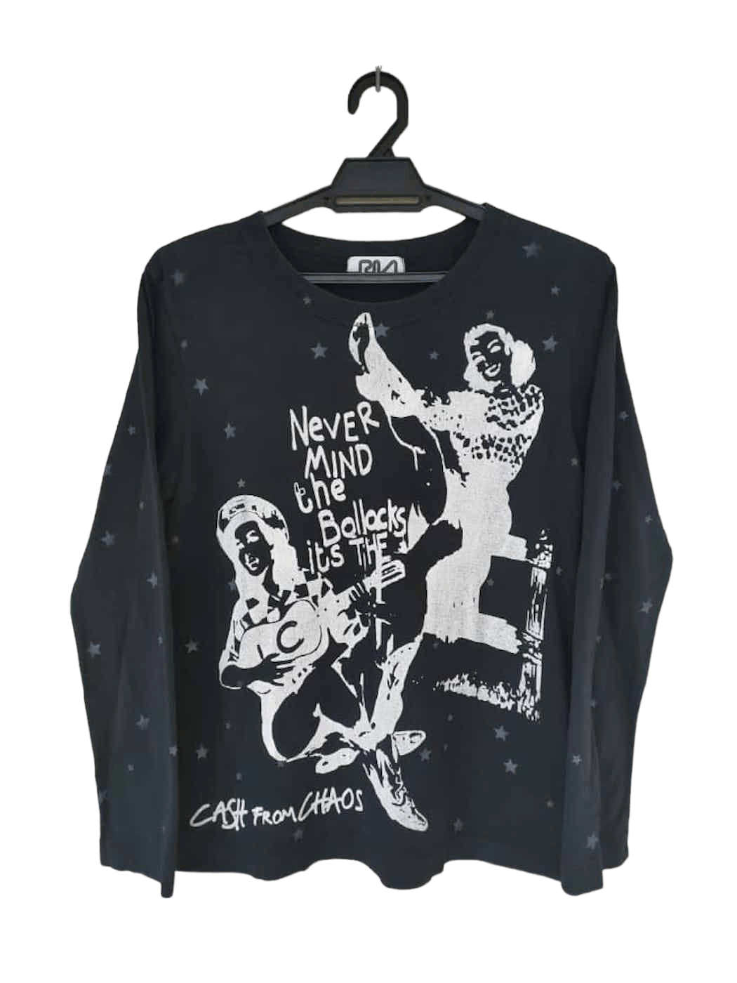 image of Seditionaries x The Anarchy Rna Cash From Chaos Longsleeve T in Black, Women's (Size Small)