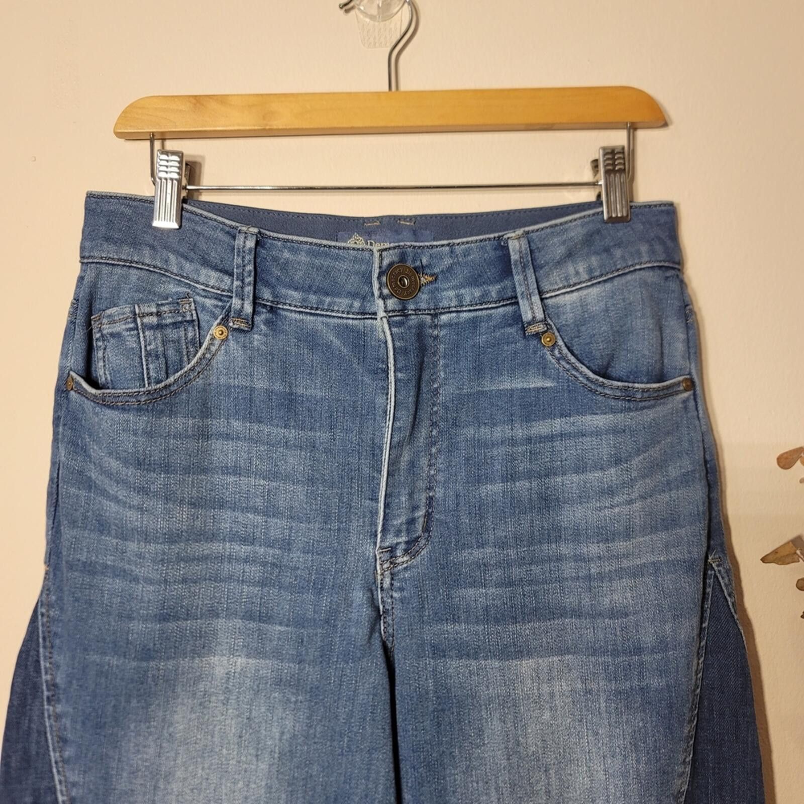 Other Democracy “Ab”solution Skyrise Colorblock Cargo Jeans Sz 8 Size 30" / US 8 / IT 44 - 5 Thumbnail