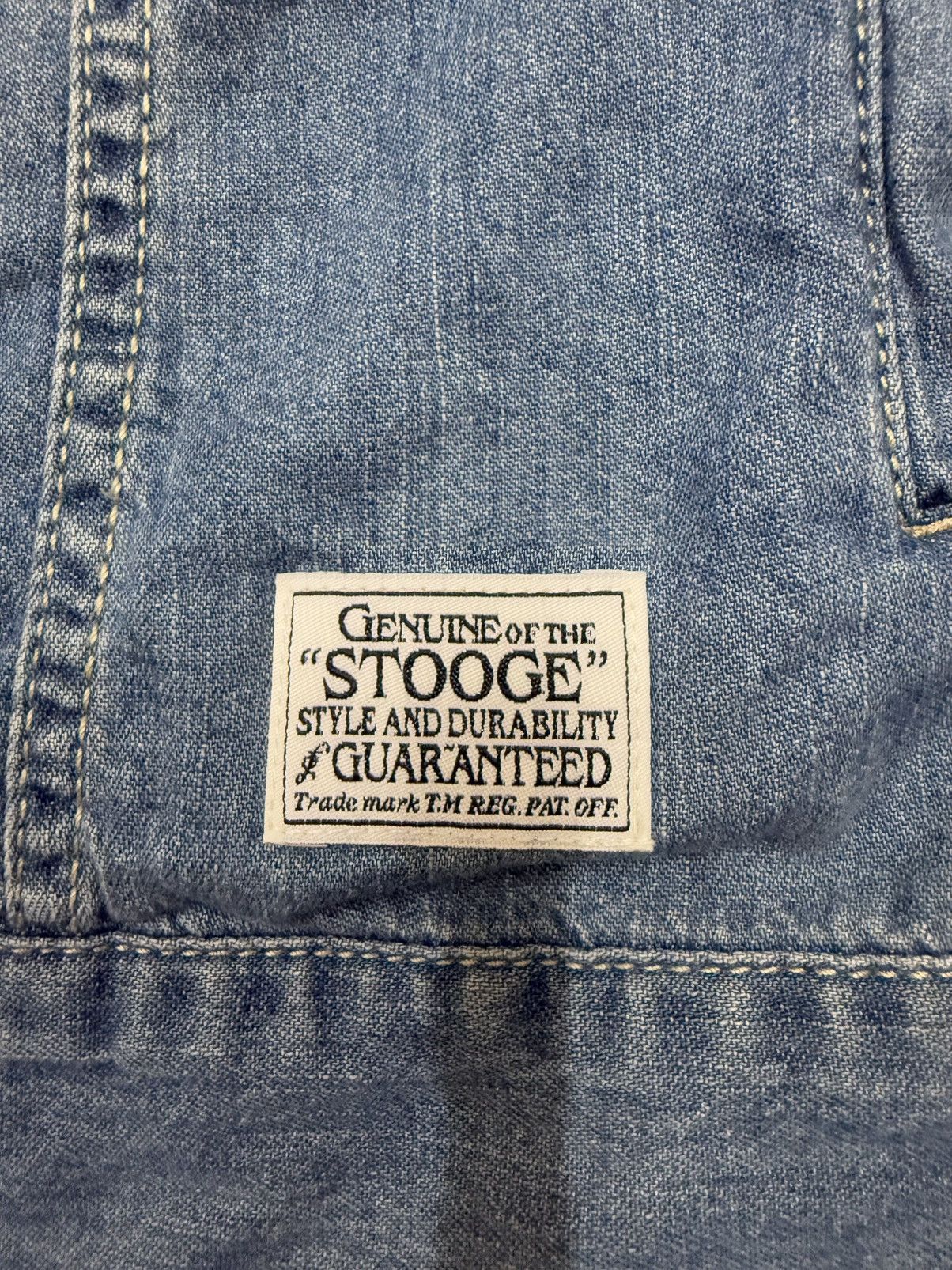 Japanese Brand Stooge & Co Union Made Button Chambray Denim Jacket Size US S / EU 44-46 / 1 - 7 Thumbnail