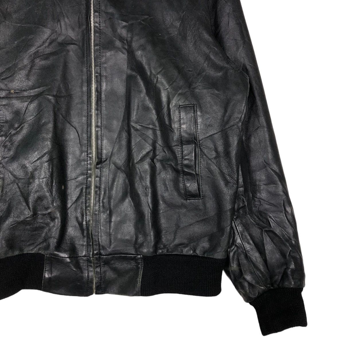 Japanese Brand 🔥Vintage Bomber Biker Leather Jacket Japan Issey Miyake Size US L / EU 52-54 / 3 - 5 Thumbnail