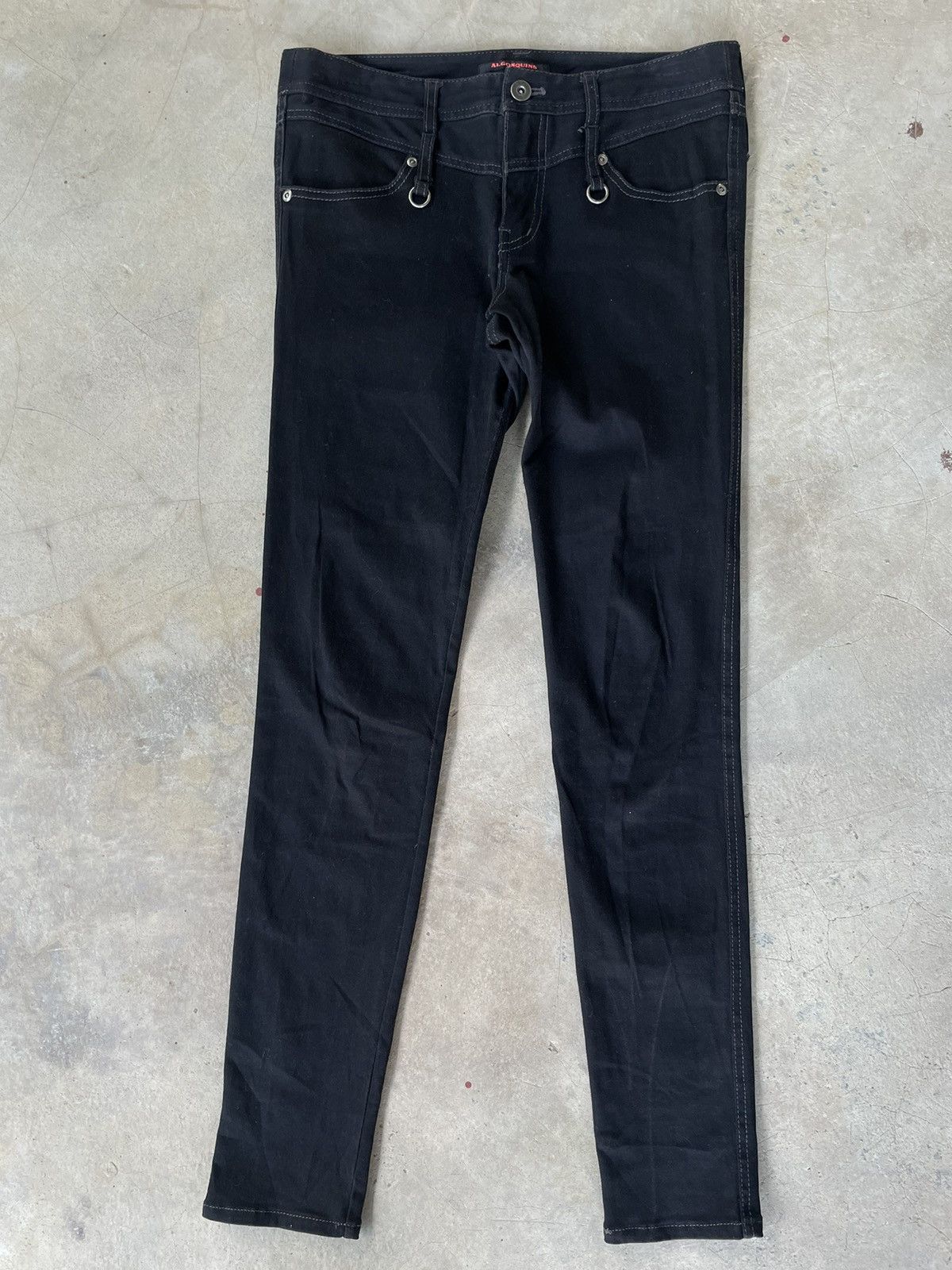 Le Grande Bleu (L.G.B.) 2000s Algonquins Gothic Fit Skinny Black Japanese Pants Size 30" / US 8 / IT 44 - 3 Thumbnail