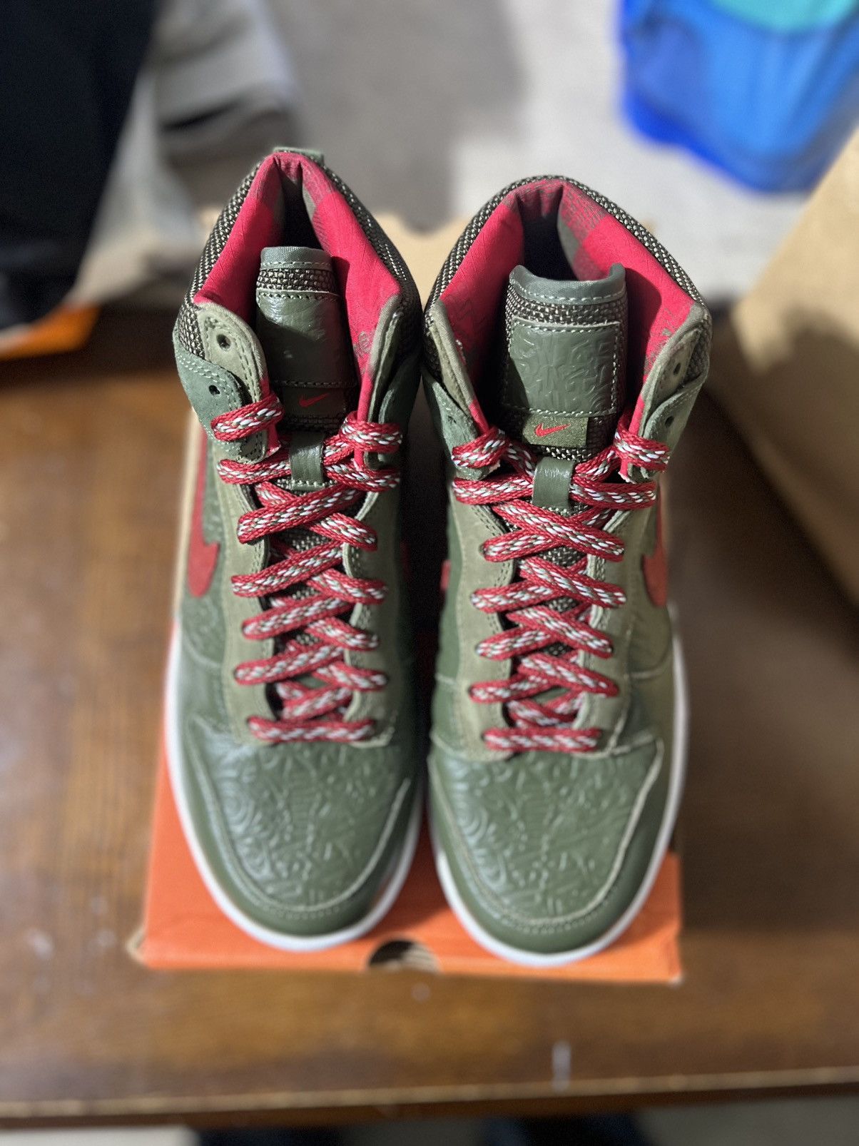 Nike × Stussy × Vintage Nike x Stussy dunk high world tour New York 2006 Size US 6 / EU 39 - 4 Thumbnail