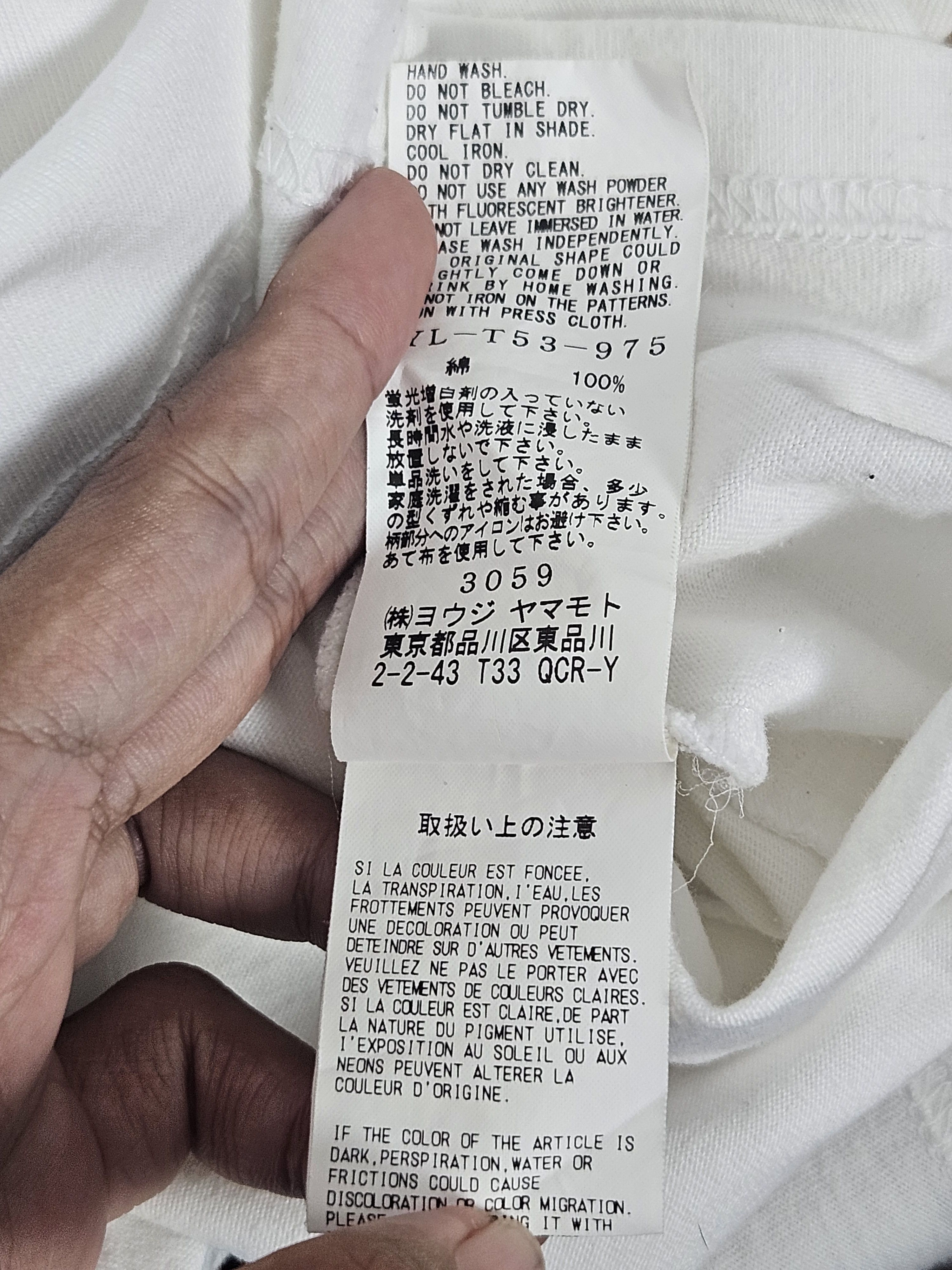 Yohji Yamamoto Y's Yohji Yamamoto pocket tee Shirt Size US M / EU 48-50 / 2 - 6 Thumbnail