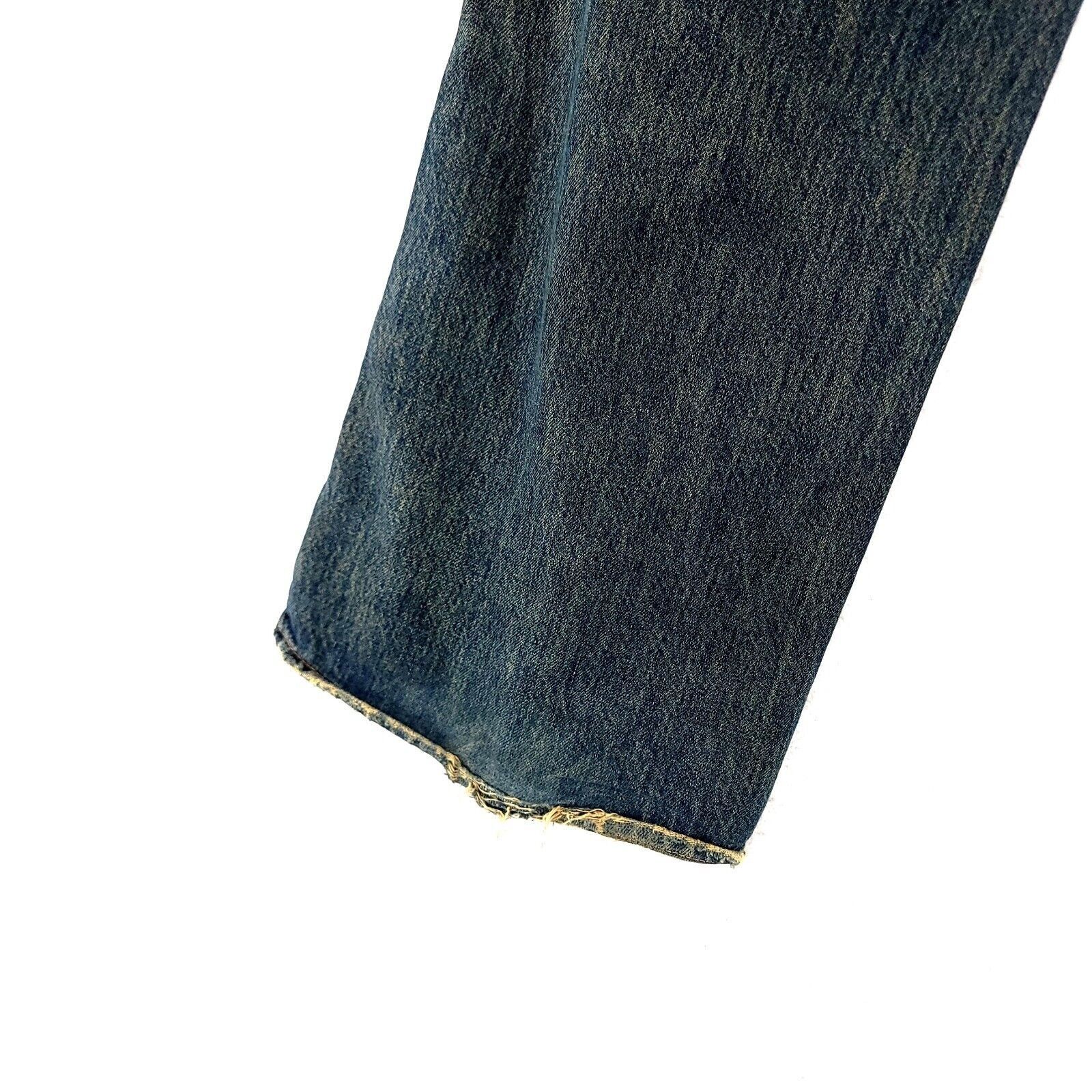 American Eagle Outfitters American Eagle Distressed Blue Brown Whiskering Stone Wash D Size US 40 / EU 56 - 7 Thumbnail