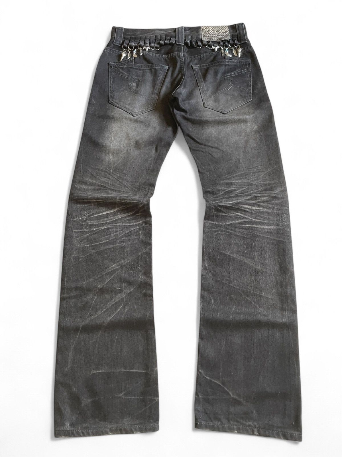 Japanese Brand × Le Grande Bleu (L.G.B.) × semanticdesign SEMANTIC DESIGN Pierced & Charms Goth Claw Mark Jeans Size US 30 / EU 46 - 2 Thumbnail