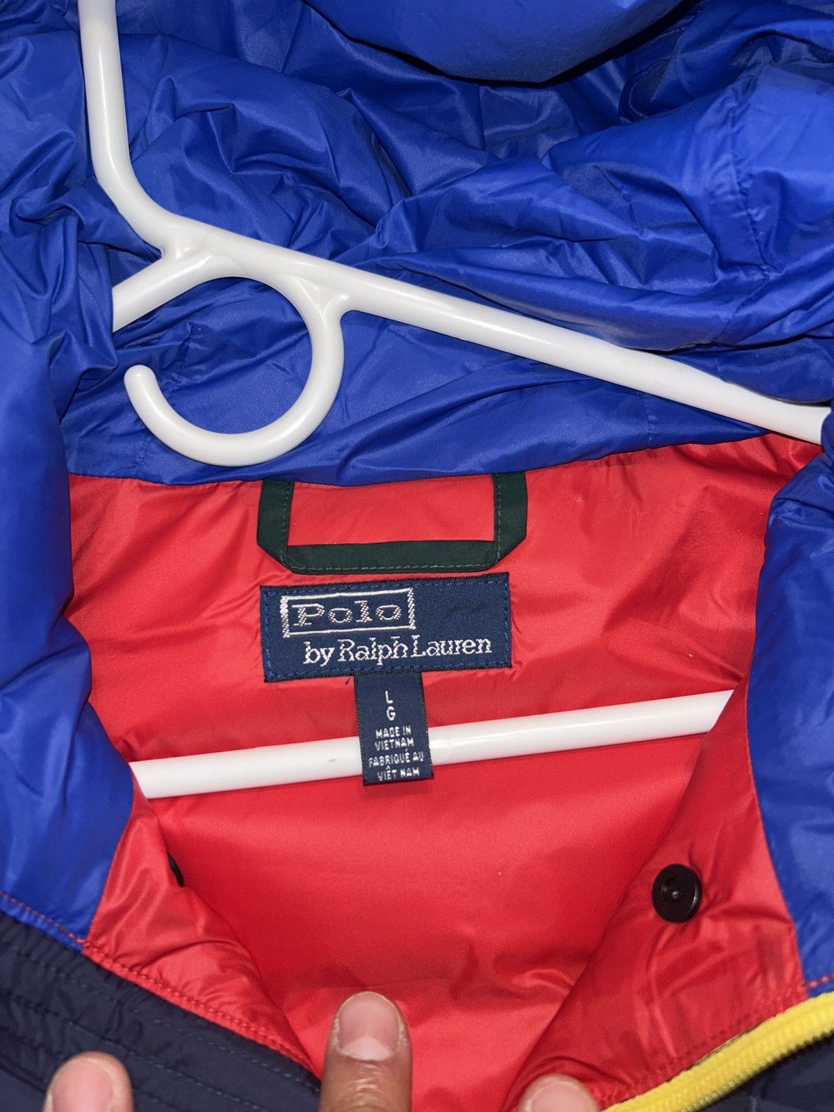Polo Ralph Lauren Ralph Lauren Crest Cookie Patch Hooded Pullover Puffer Vest Size US L / EU 52-54 / 3 - 4 Thumbnail