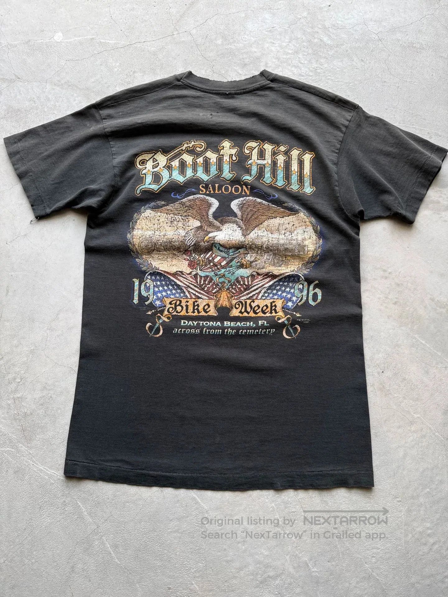 Vintage Vintage 90s Boot Hill Saloon Pocket Tee. Size US L / EU 52-54 / 3 - 6 Thumbnail