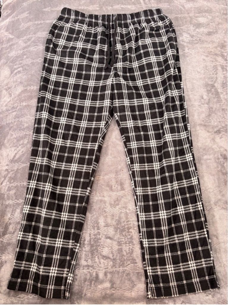 Stafford Men's Stafford Sleep Pants, L, Black & White Size 34" / US 12 / IT 48 - 1 Thumbnail