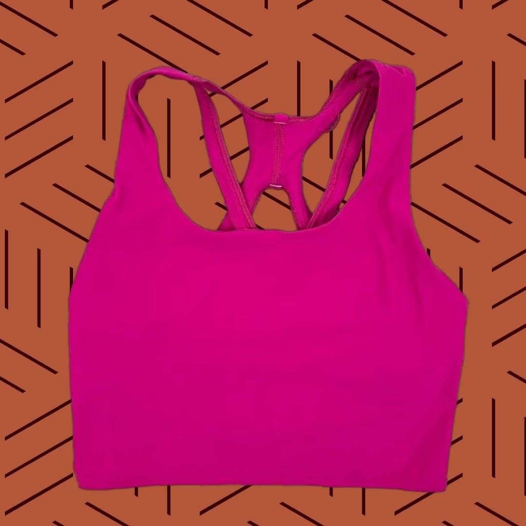 Lululemon Lululemon Stash It Sports Bra Women Size 6 Pink Medium Support B/C Cups Gym Yoga Size ONE SIZE - 1 Thumbnail
