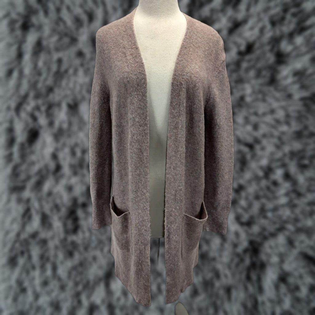 Madewell VINTAGE Madewell Cardigan Sweater Women's Small Coziest Yarn Pink Marled Alpaca Wool Long Sleeve with Pockets Size S / US 4 / IT 40 - 1 Thumbnail