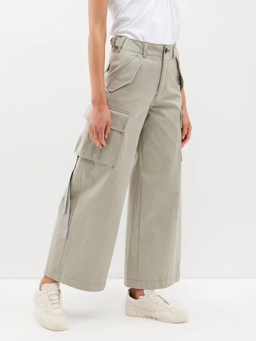 o1s22i1n0924 Peach Skin Technical Cargo Pant in Grey