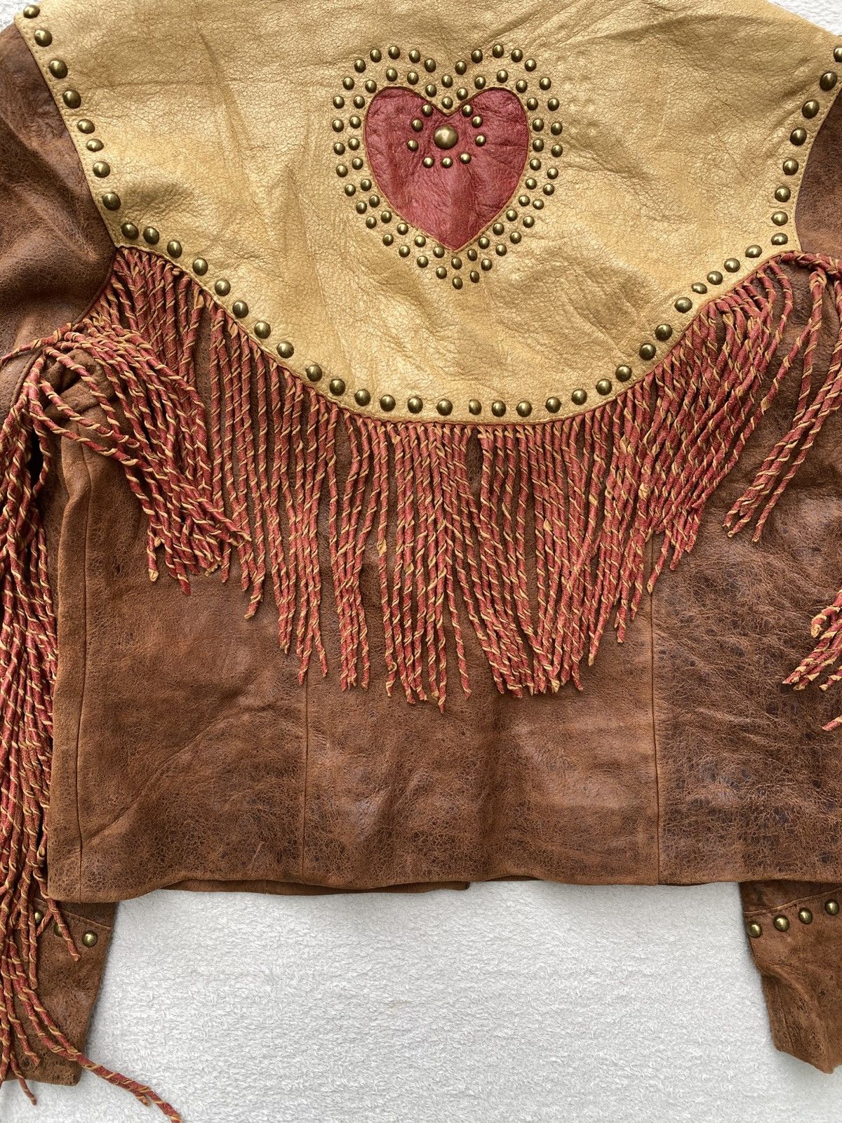 Scully 1980s- Scully- Fringed Cropped Leather Jacket Size US M / EU 48-50 / 2 - 9 Thumbnail