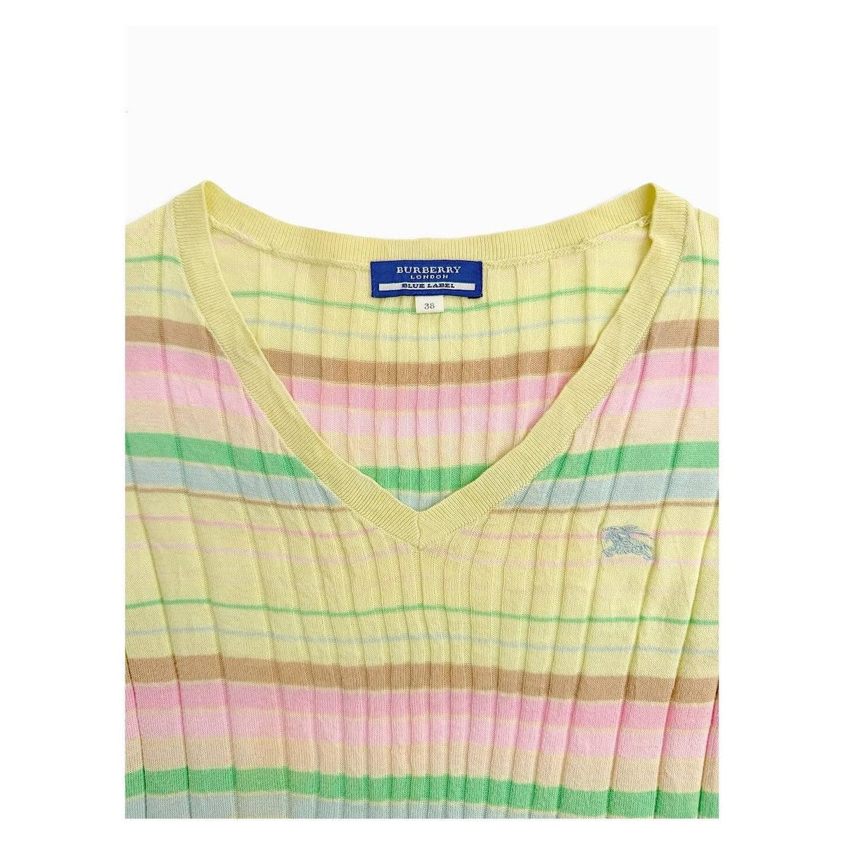 Burberry Burberry Knit V Neck Tee Size M / US 6-8 / IT 42-44 - 2 Thumbnail