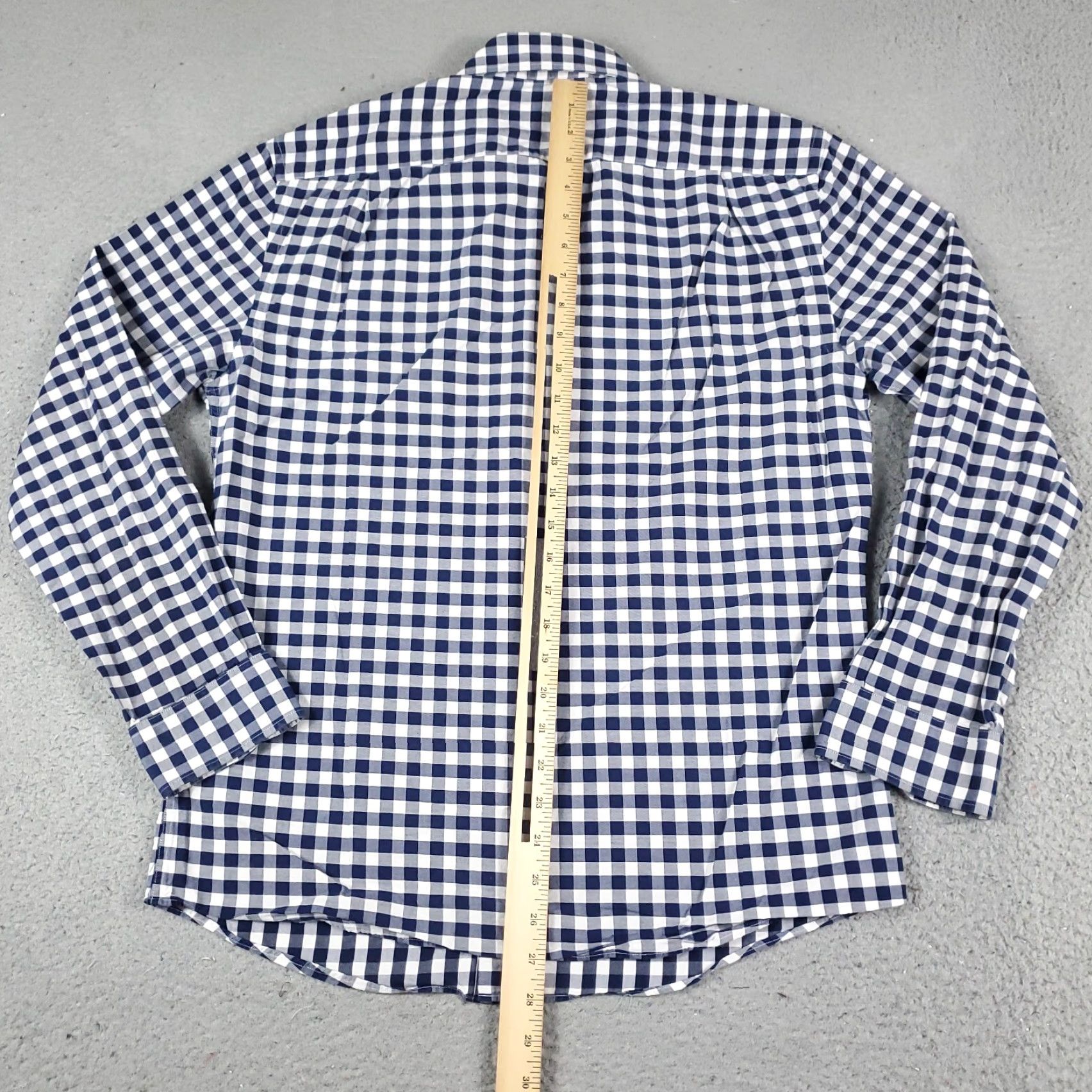 Tommy Hilfiger VINTAGE Tommy Hilfiger Shirt Mens Medium Blue Check Casual Button Up Long Sleeve Size US M / EU 48-50 / 2 - 3 Thumbnail