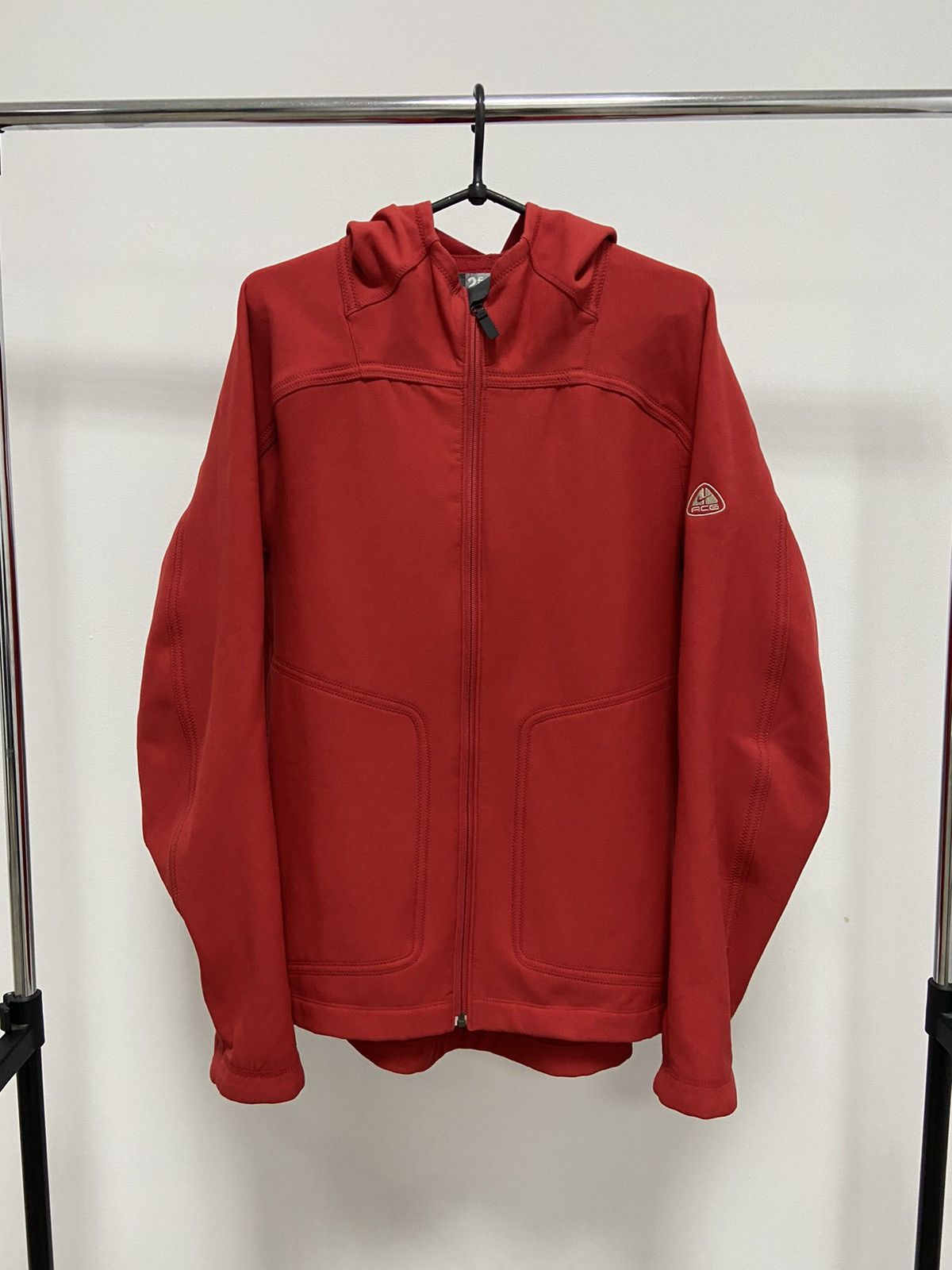 Nike Acg Vintage Zip Hoodie Soft Shell Logo Embroidered