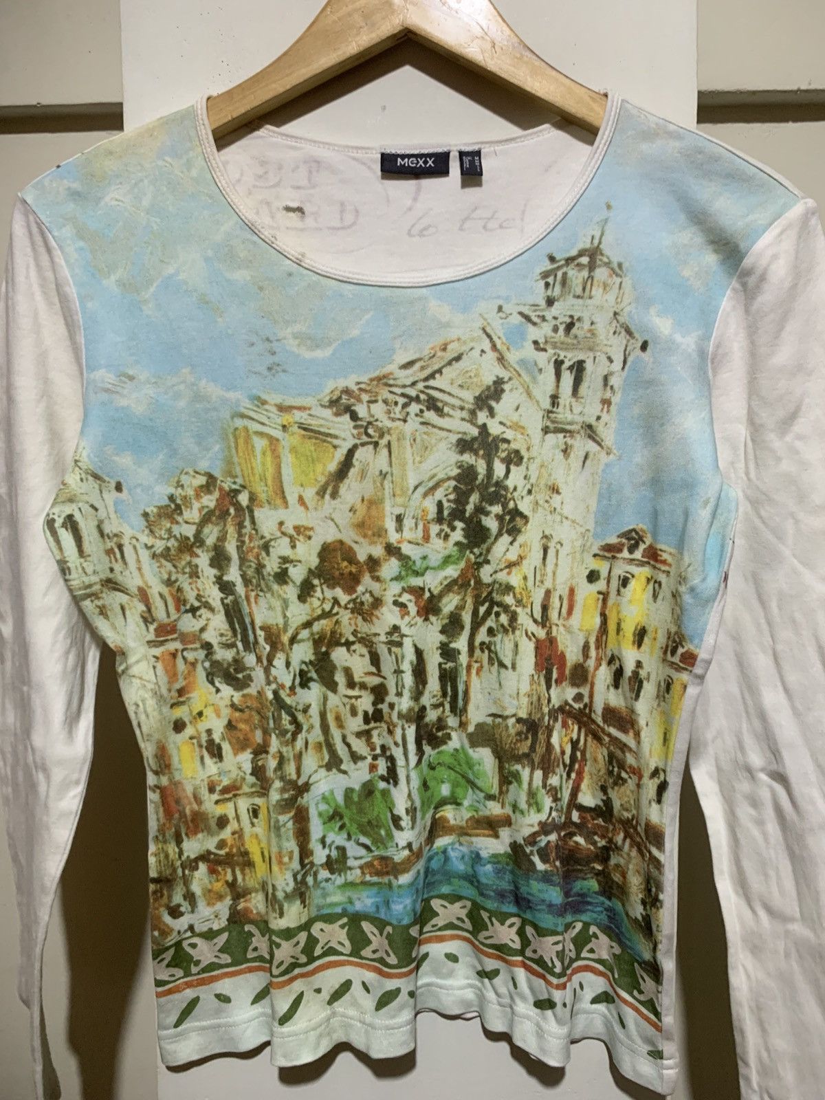 Mexx Japanese Mexx Postcard All Over Print Long Sleeve tee Women Size M / US 6-8 / IT 42-44 - 5 Thumbnail