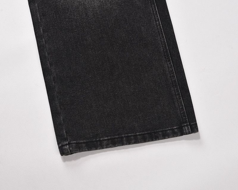 Vintage American Retro Loose-Fit Distressed-Wash Straight-Leg Jeans Size US 32 / EU 48 - 5 Thumbnail