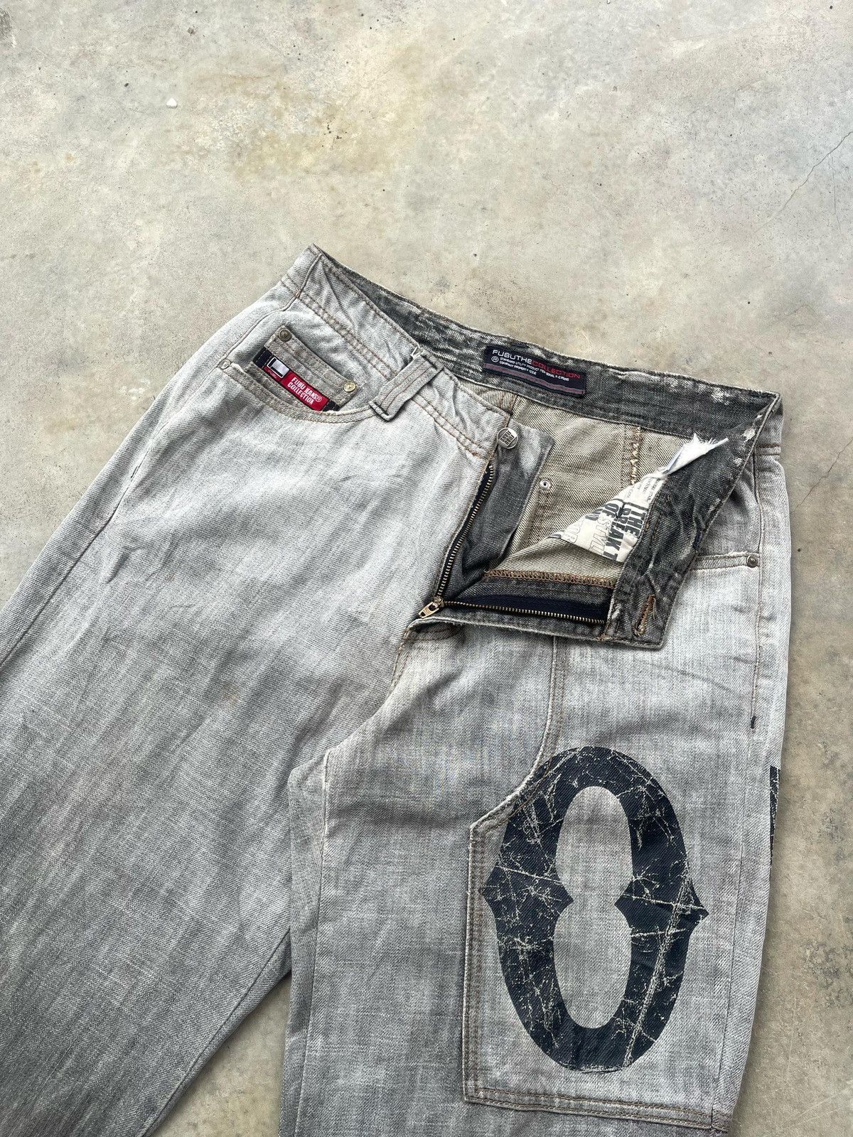 Fubu × JNCO Vintage Y2K Fubu Gradient Dye Jeans Pant Size US 32 / EU 48 - 17 Thumbnail