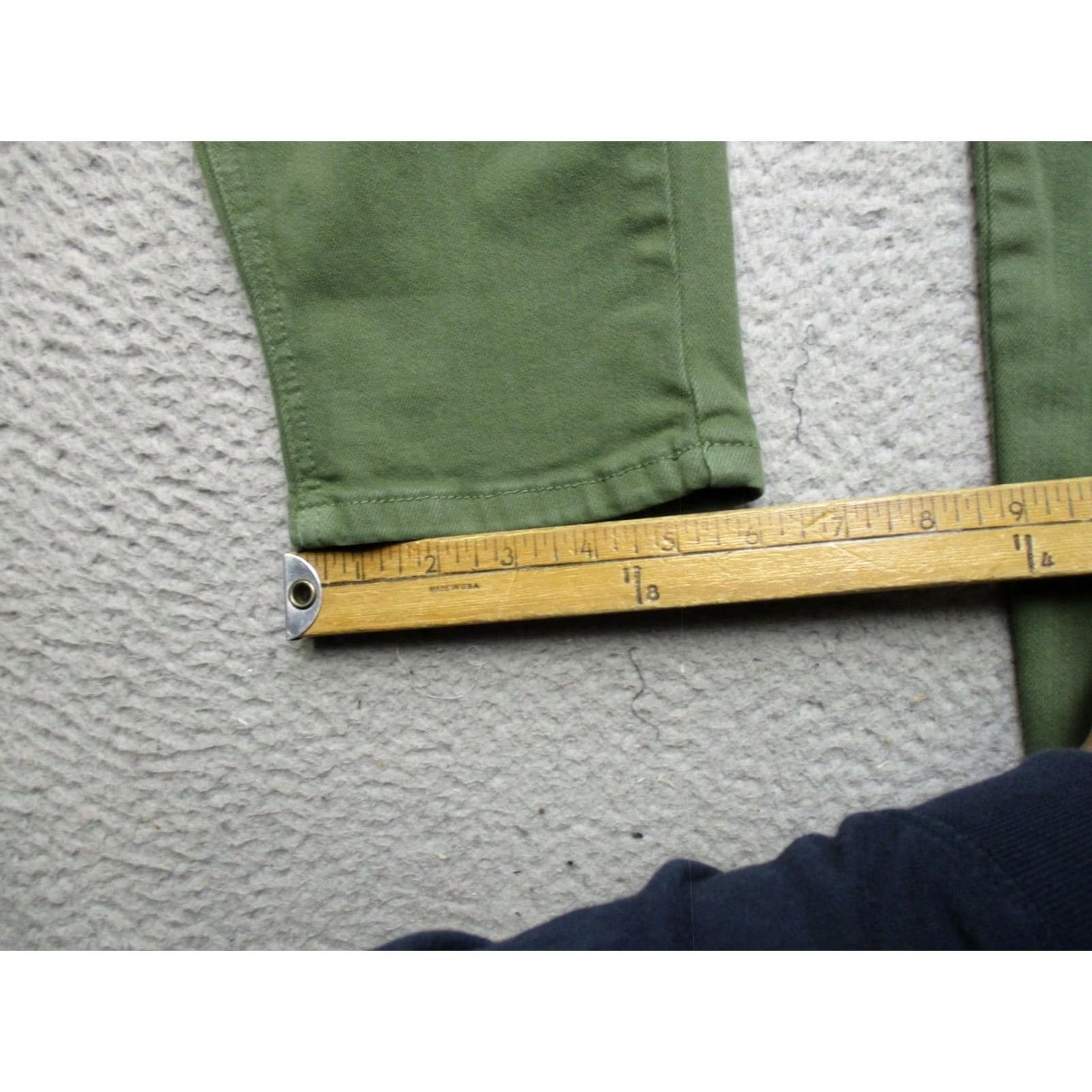 Vintage Judy Blue Pants Womens 5/27 Green Garment Dyed Utility Drawstring Twill Chino Pockets Stretch Straight 29in Inseam Womens Size 27" / US 4 / IT 40 - 7 Thumbnail
