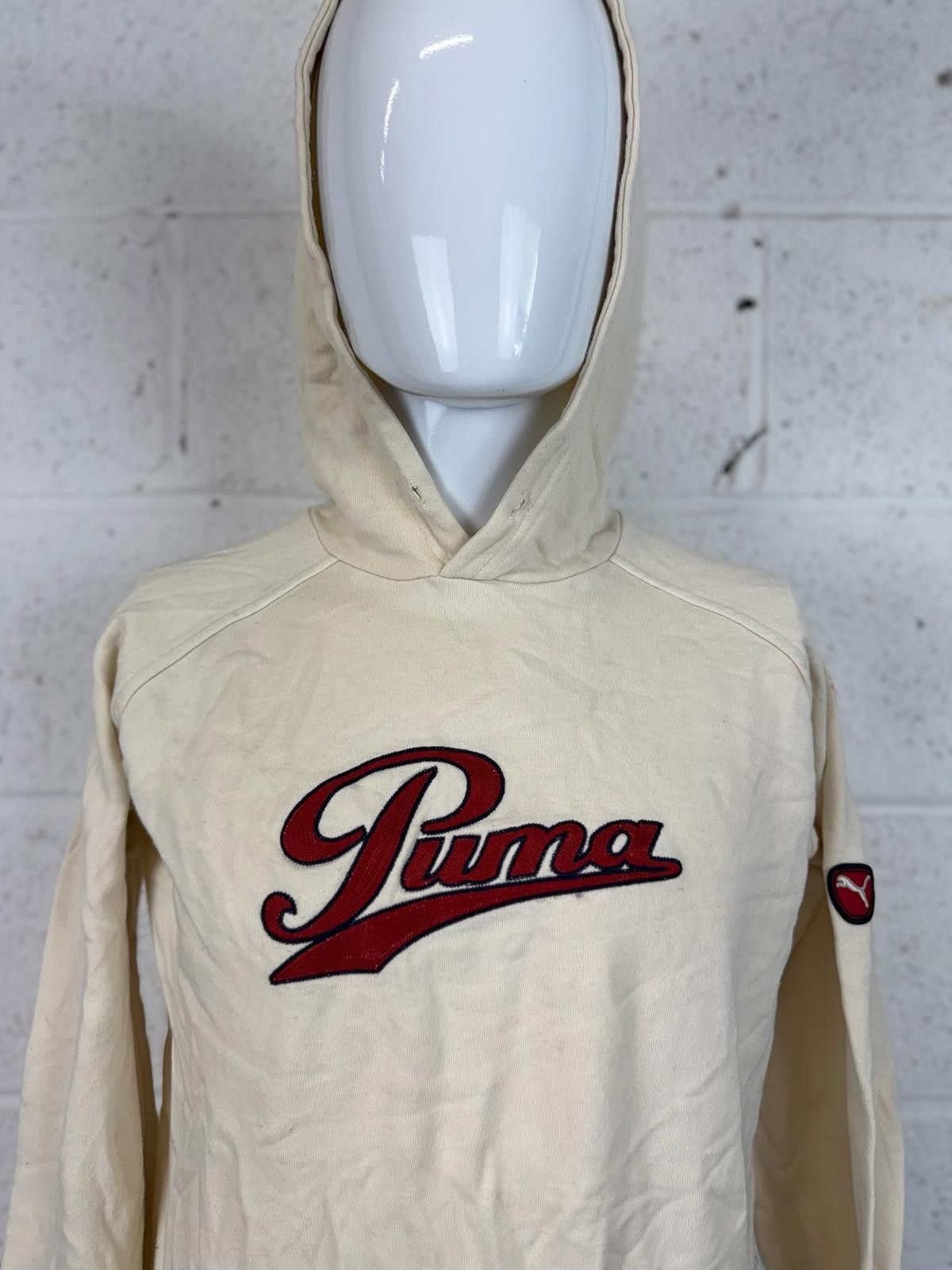 Puma Puma Men's Hoodie Cream with Red Logo Size XS Size US XS / EU 42 / 0 - 2 Thumbnail