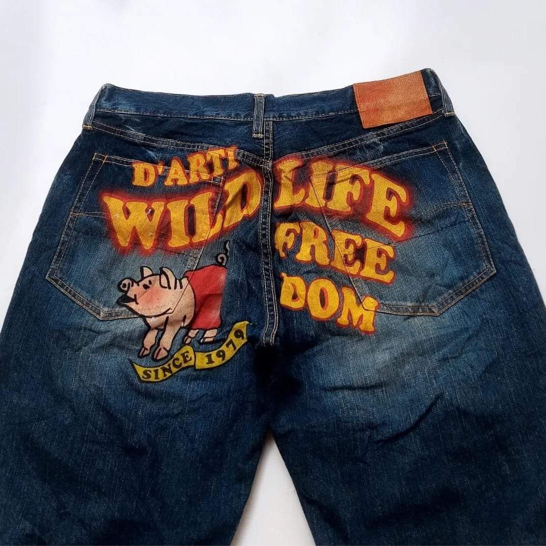 Japanese Brand × Studio D'Artisan Studio D'artisan Back Print Raw Denim Short Size US 32 / EU 48 - 5 Thumbnail