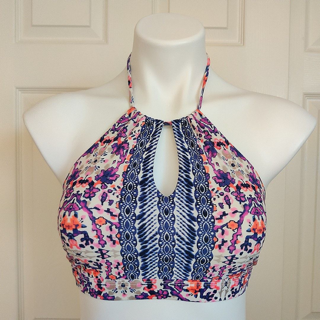 Athleta Athleta floral high top halter bikini set sz XS/S Size ONE SIZE - 2 Thumbnail