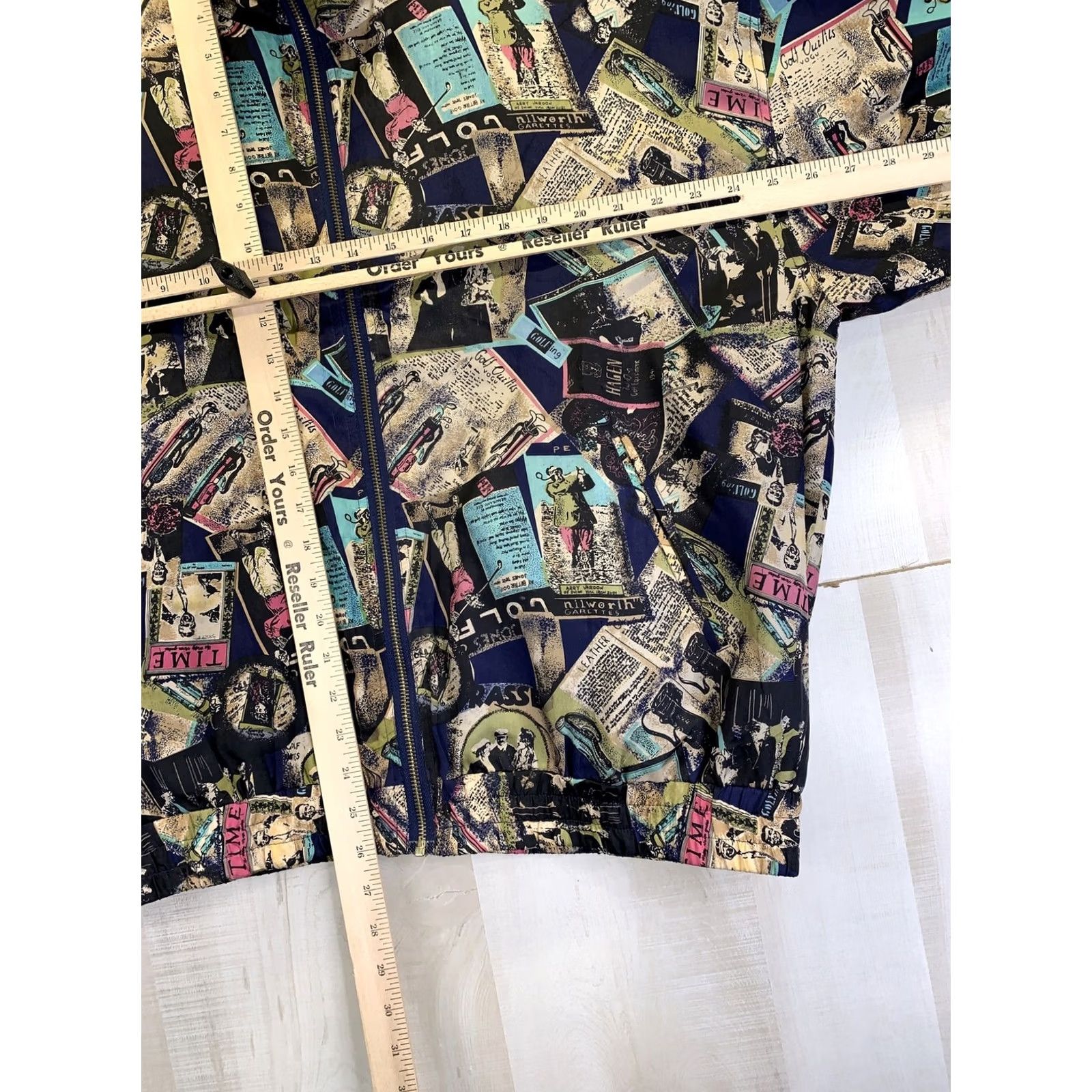 Vintage VINTAGE EVR Jacket Womens XL Div Riusso Apparel Group Golf Theme Silk Size XL / US 12-14 / IT 48-50 - 3 Thumbnail
