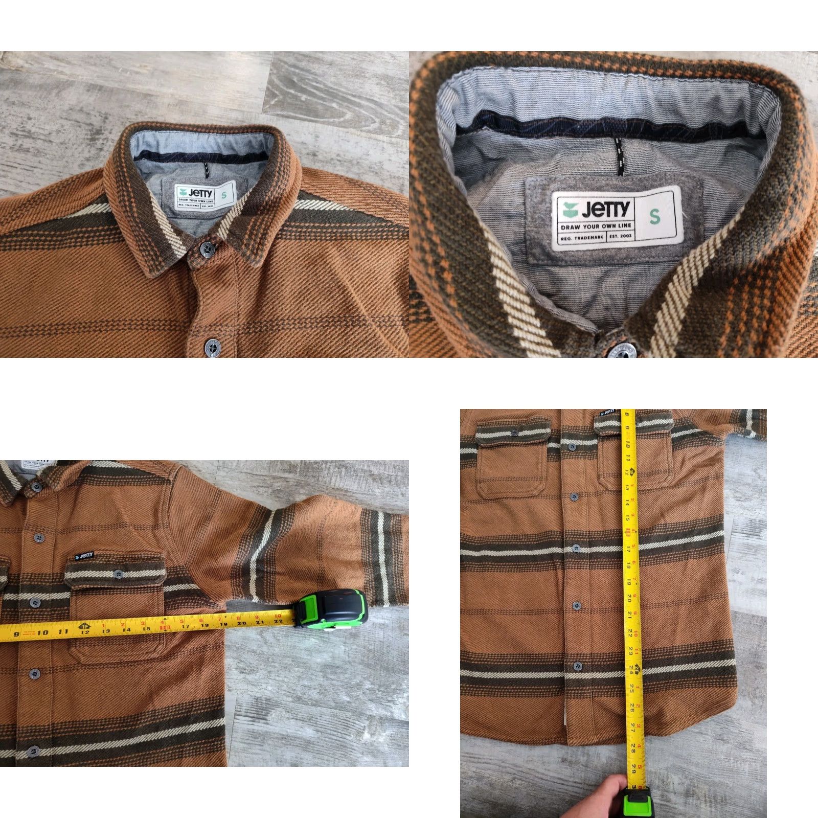 Vintage Jetty Horizon Flannel Shirt Mens Small Heavyweight Button Up EUC Size US S / EU 44-46 / 1 - 8 Thumbnail