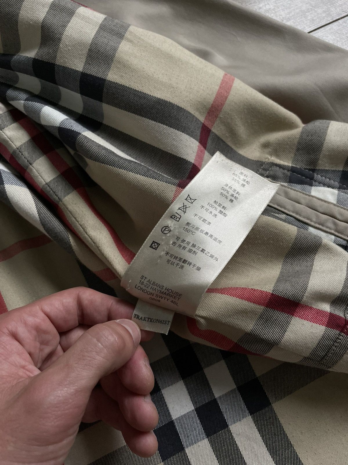Burberry Burberry Beige Long Nova Check Trench Coat Jacket Size US L / EU 52-54 / 3 - 20 Thumbnail