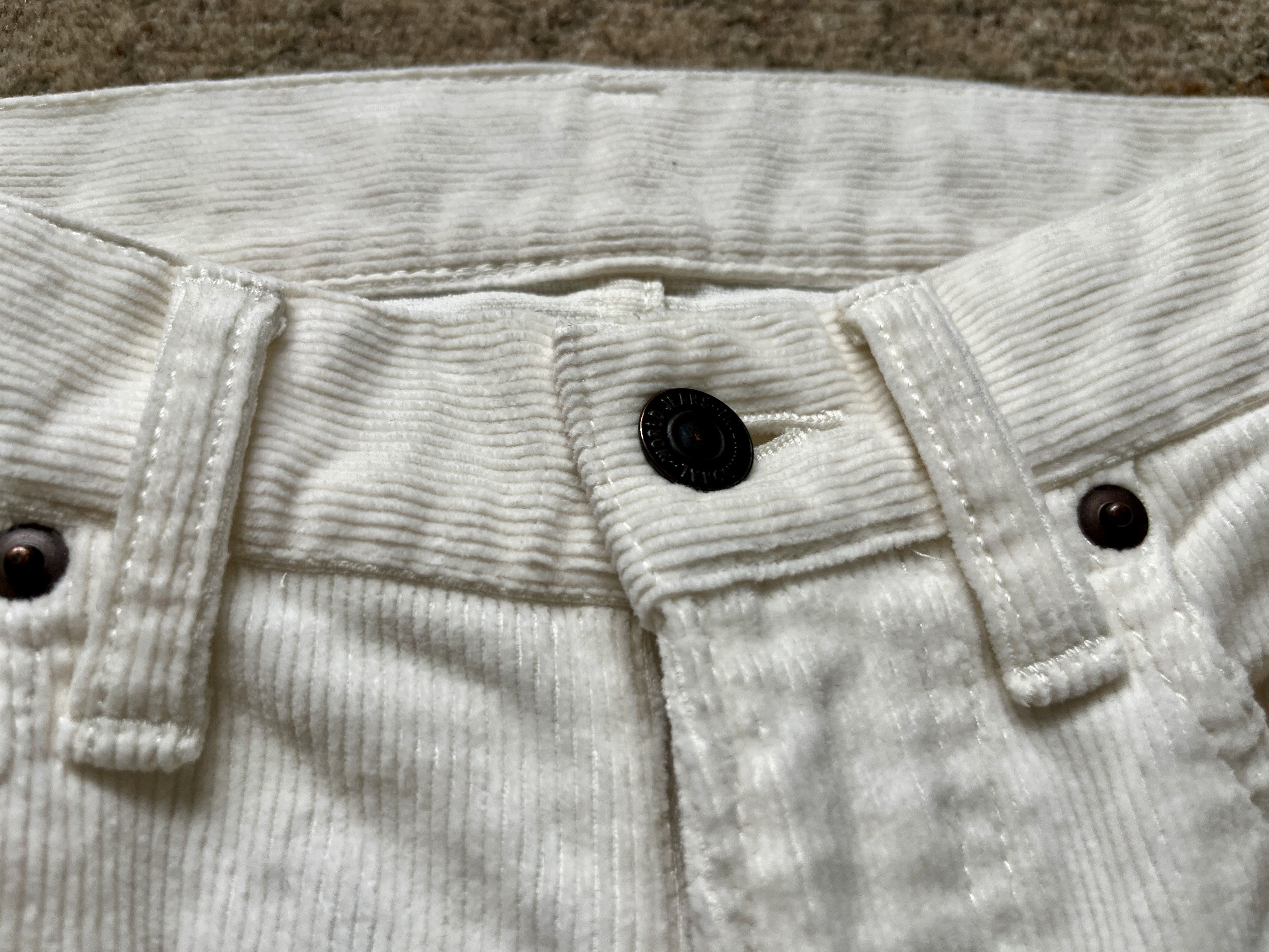 Beams Plus White Courduroy Pants Size US 30 / EU 46 - 6 Thumbnail