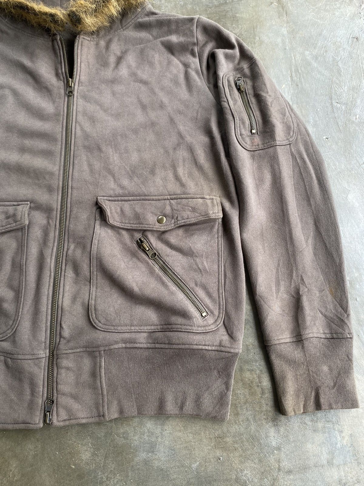 20471120 Crap/u double pocket with fur hoodie Like LGB ifisxwasnine Size US M / EU 48-50 / 2 - 2 Thumbnail