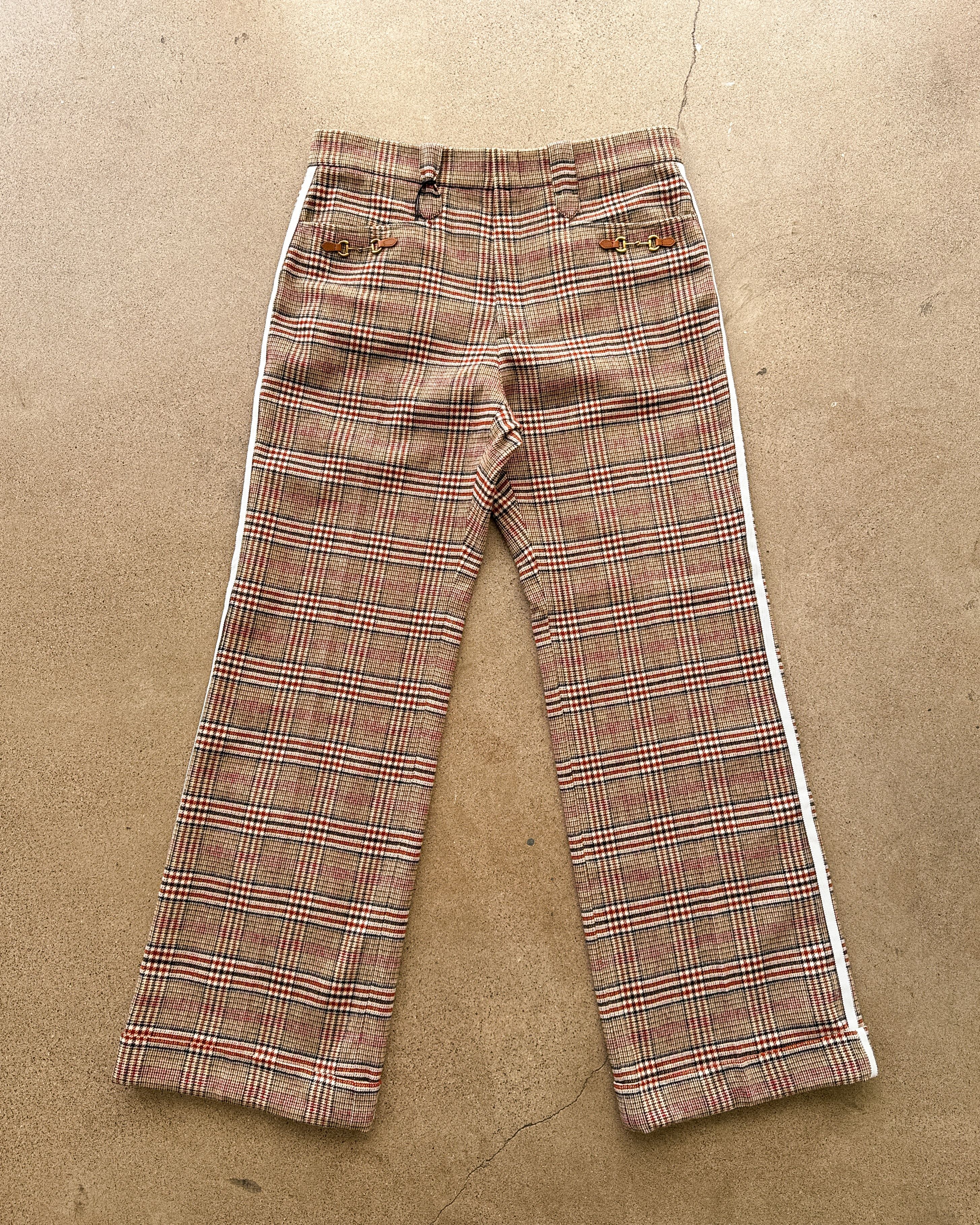 Adidas × Gucci Gucci x Adidas Check Plaid Wool Horsebit Trouser Size 50 Size US 34 / EU 50 - 1 Thumbnail