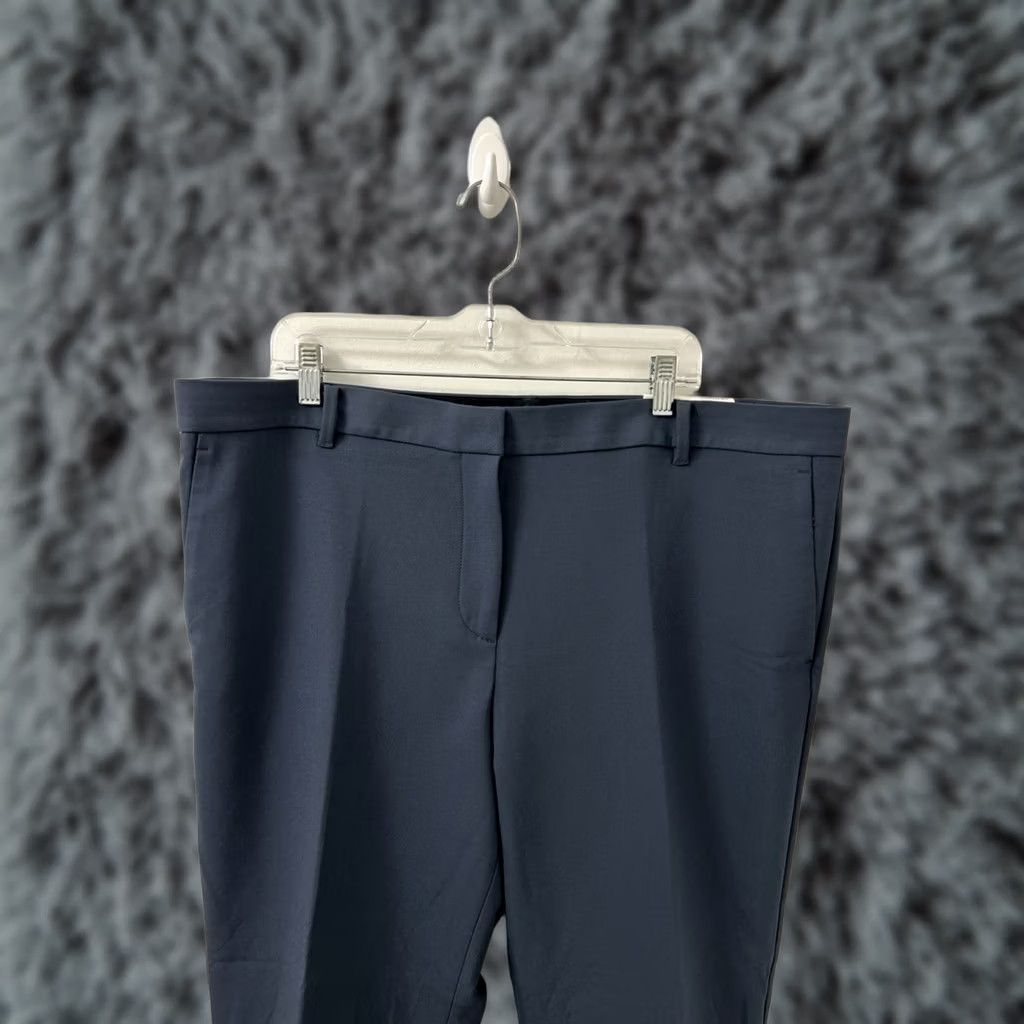 Ann Taylor Ann Taylor Pants Womens 18 Blue Straight Bi-stretch Workwear Dress Pants Zipper Button Pockets Size 40" / US 18 - 1 Thumbnail