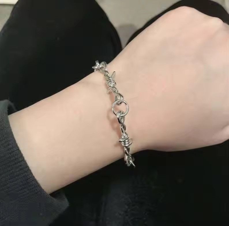 Jewelry Barbed Wire Small Thorns Bracelet Size ONE SIZE - 4 Thumbnail