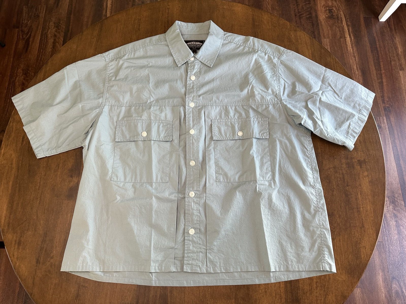 Frizmworks Paper Cotton Trucker Shirt Blue Sz XL