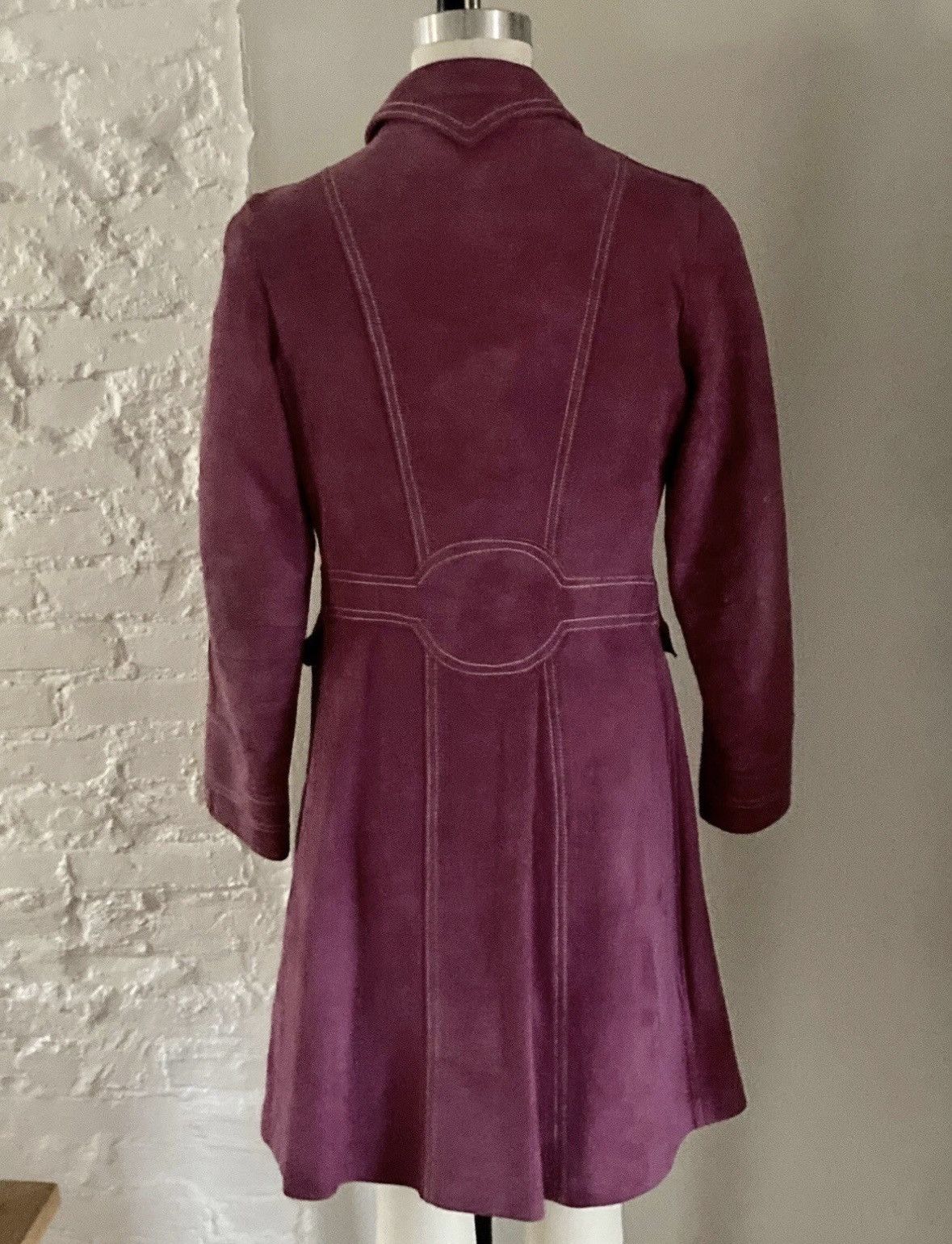 Other 1970’s Hot Pink Suede Coat Size S / US 4 / IT 40 - 2 Thumbnail