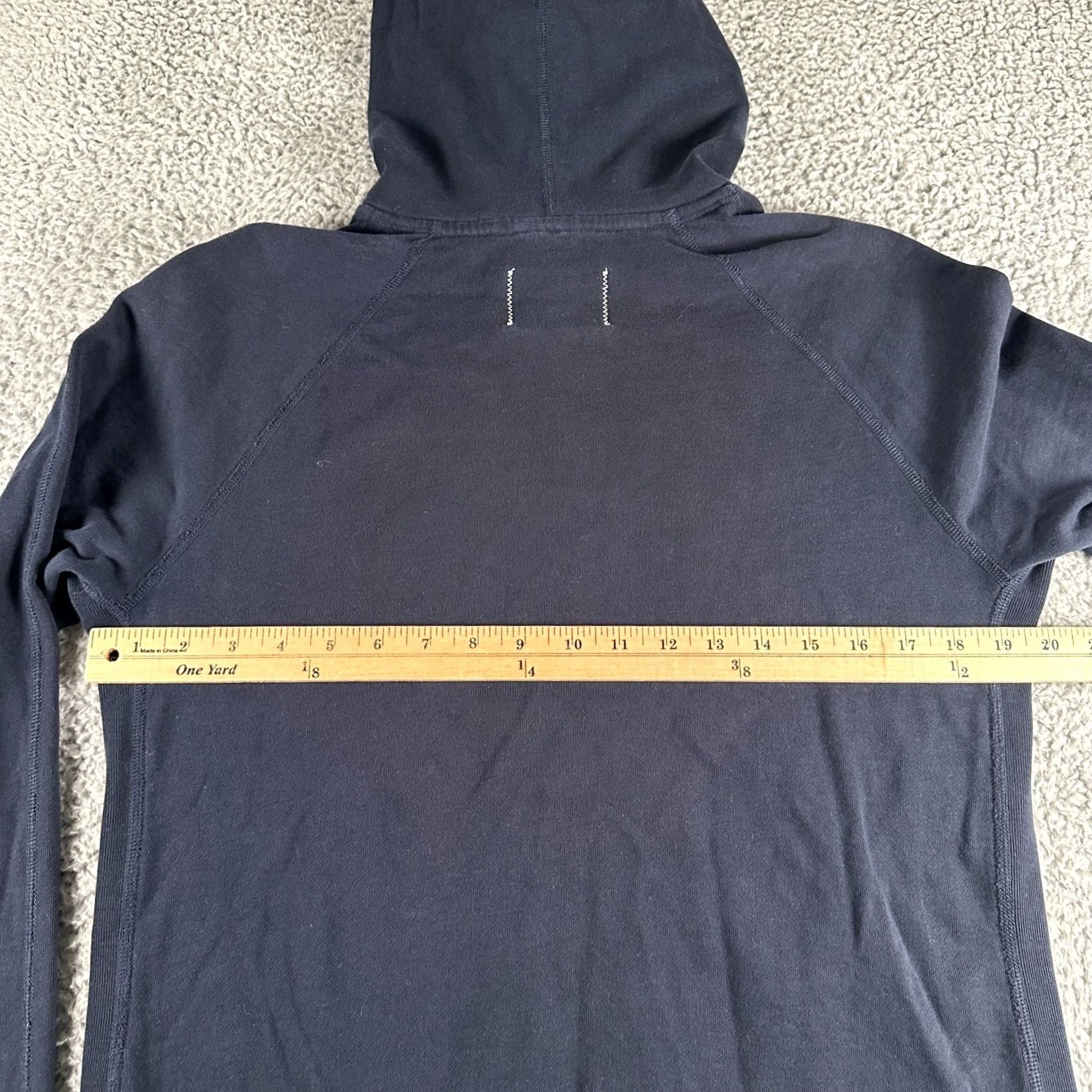Reigning Champ Reigning Champ Hoodie Mens Medium Navy Pullover Hooded Logo Kangaroo Pocket Blue 90s Sports Size US M / EU 48-50 / 2 - 6 Thumbnail