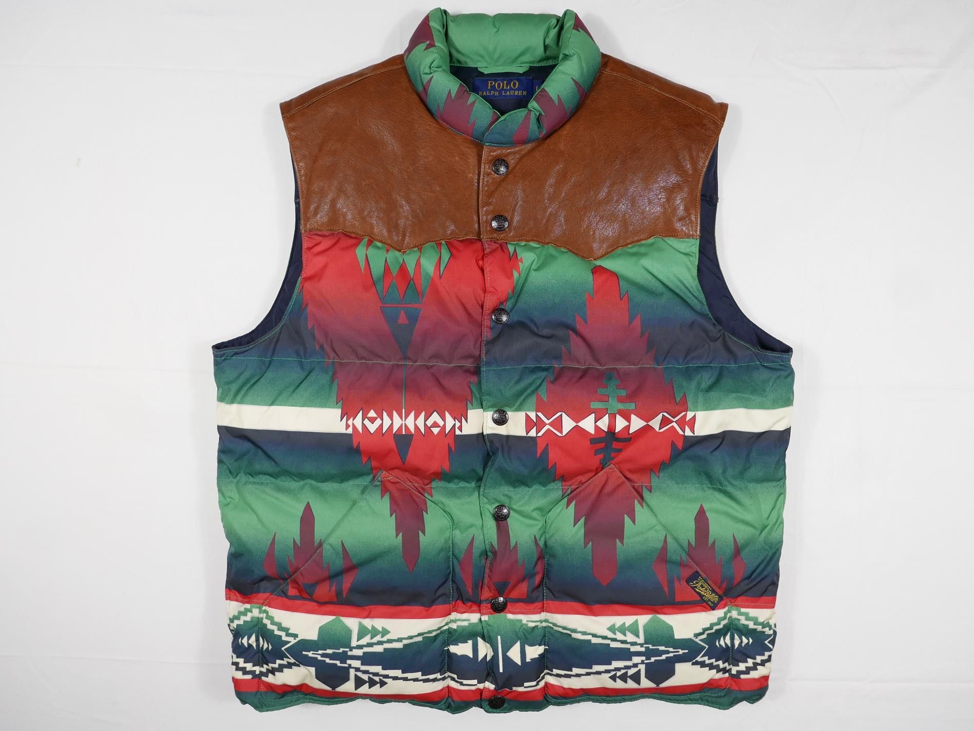 Lauren Ralph Lauren VINTAGE hot Aztec Southwestern Wool Vest