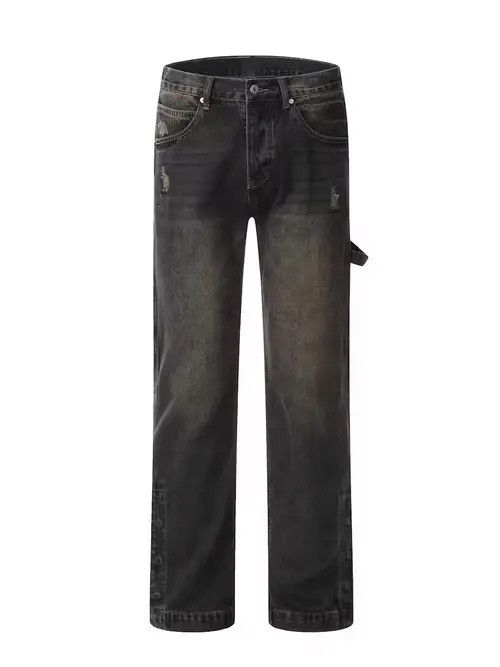 Other Nostalgic washed workwear-breasted micro-flare jeans Size US 29 - 3 Thumbnail