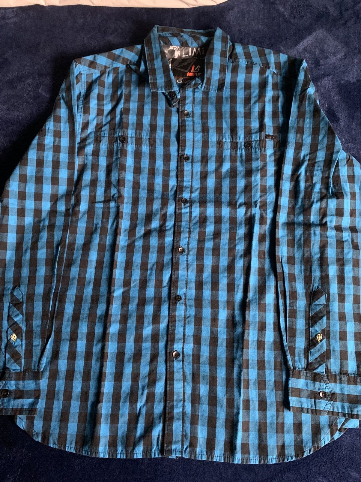 Other Amplify Mens Button Up Shirt Men Workwear Casual Old Vintage Size US L / EU 52-54 / 3 - 2 Thumbnail