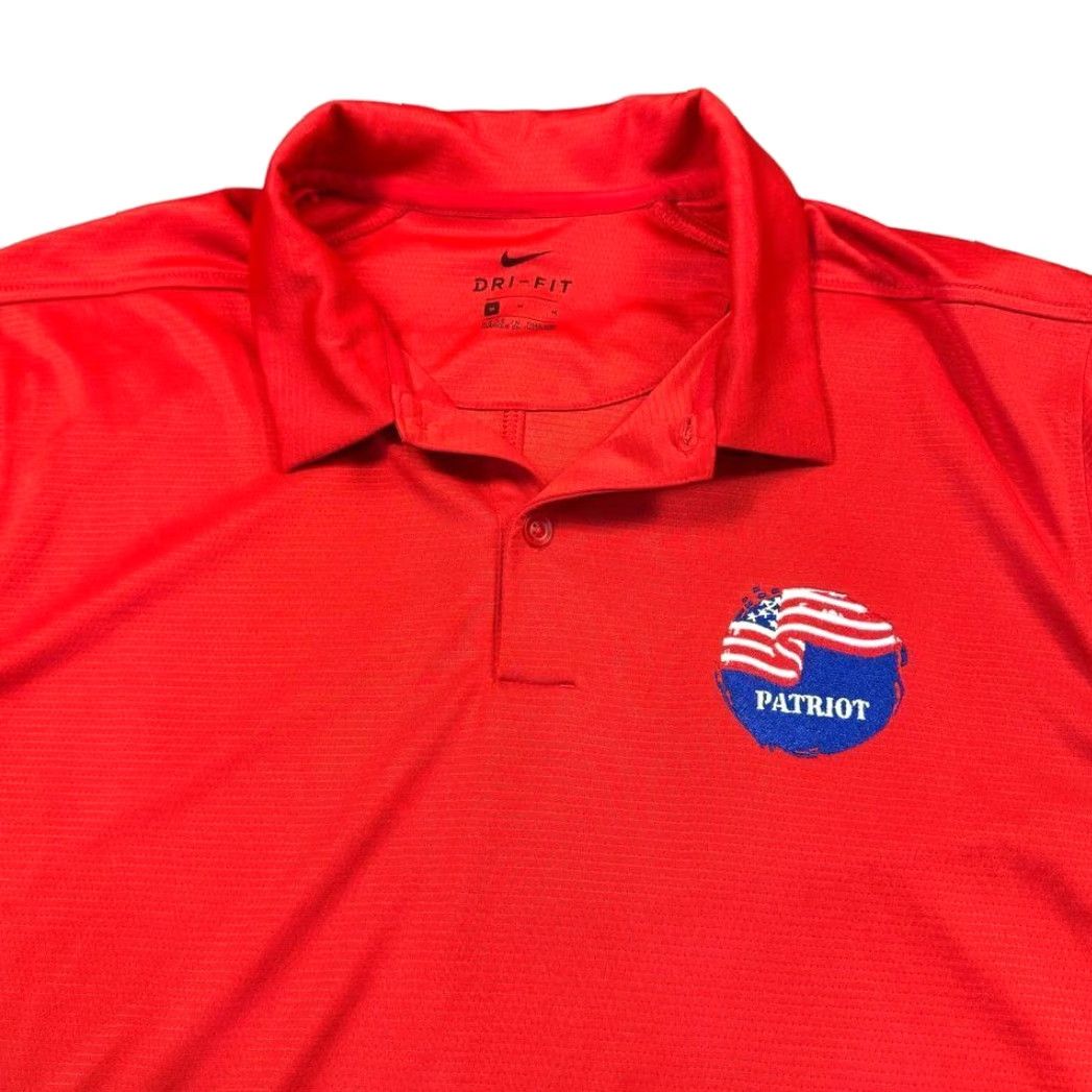 Nike Nike Polo Shirt Men's Medium Short Sleeve Dri-fit USA American Flag Stretch Size US M / EU 48-50 / 2 - 2 Thumbnail