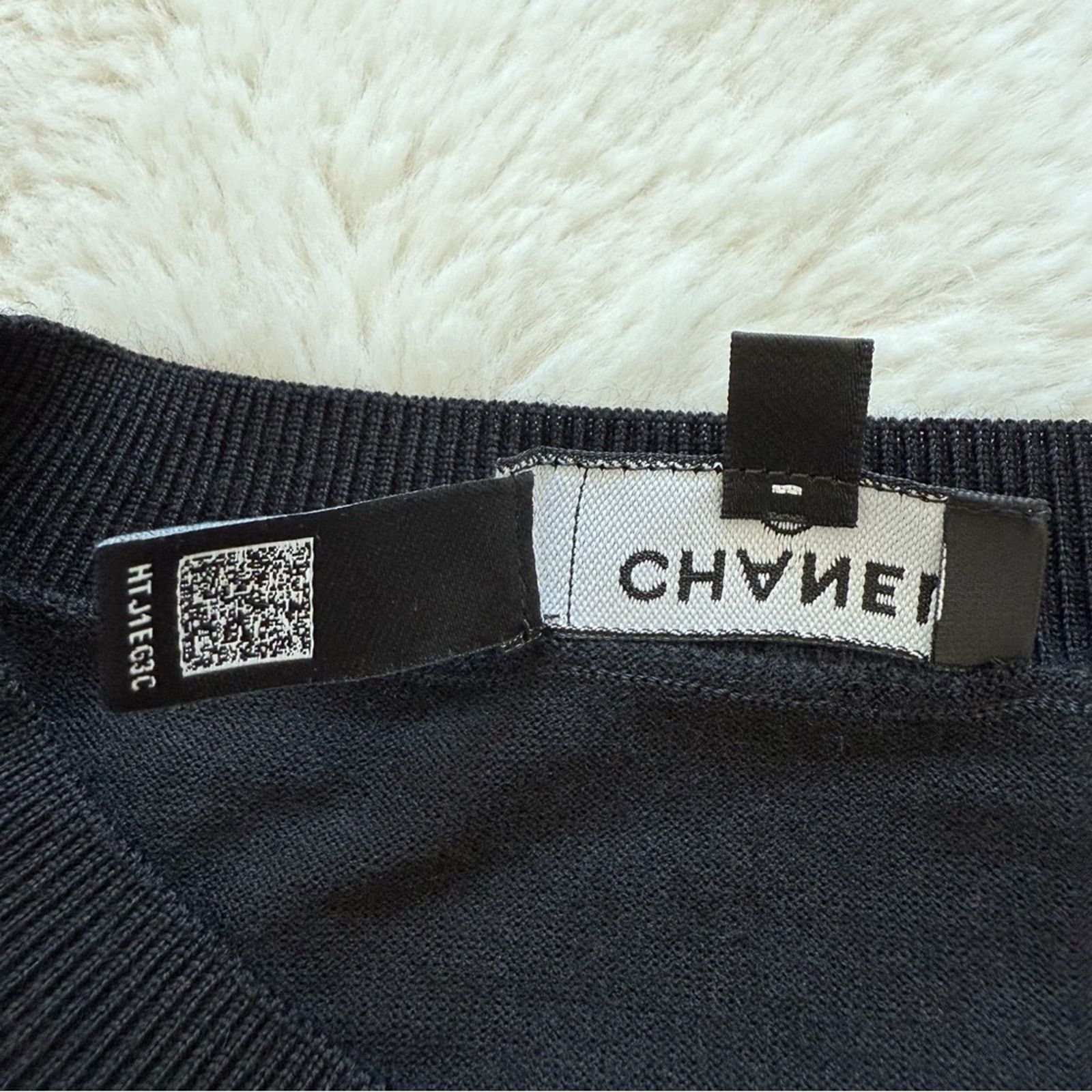 Chanel CHANEL CC women wool top size 50FR or 10US Authentic 3900$ Size L / US 10 / IT 46 - 7 Thumbnail