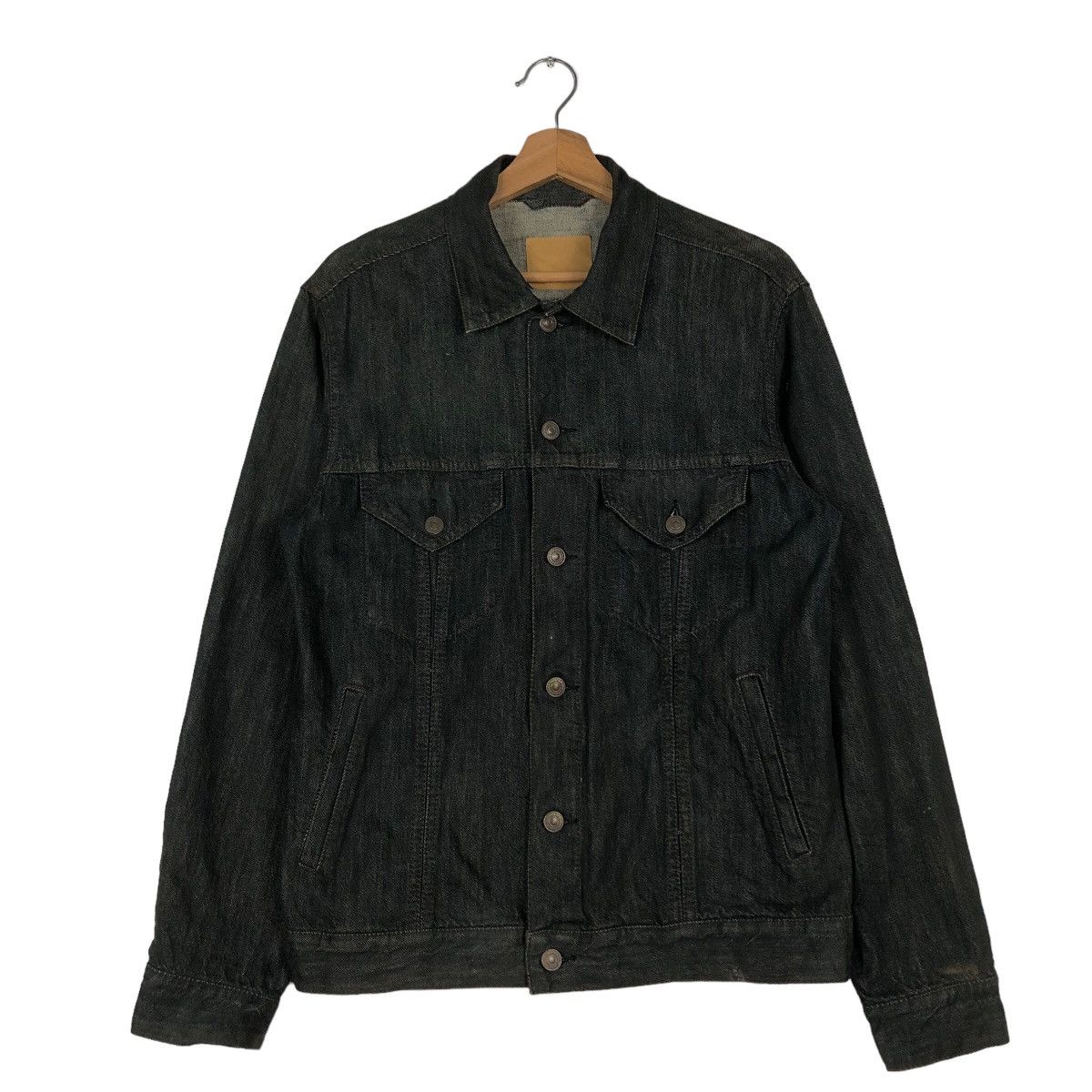 Japanese Brand 🔥Vintage Trucker Denim Jacket Uniqlo Japan Issey Miyake Size US M / EU 48-50 / 2 - 1 Thumbnail